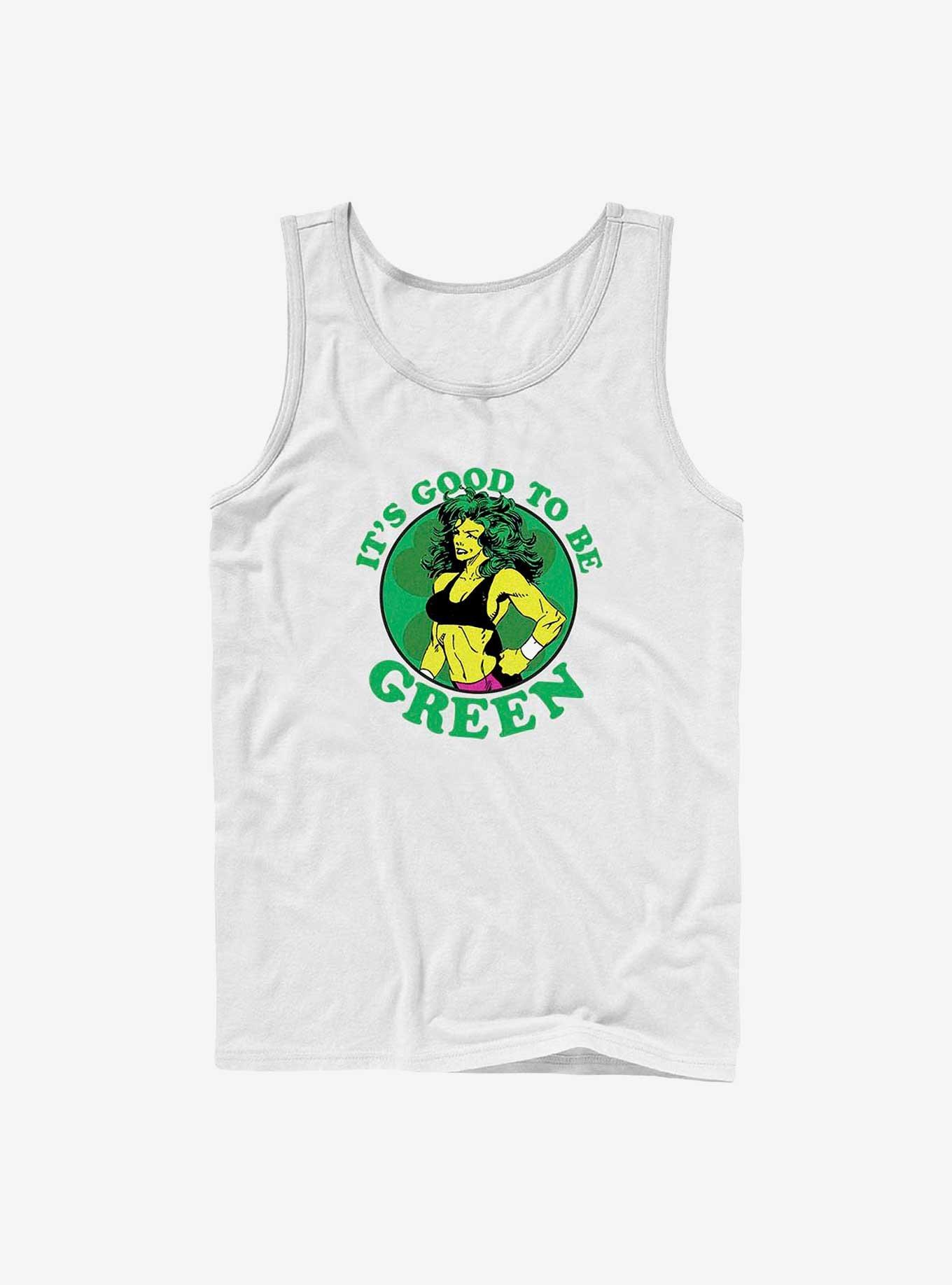 Marvel She Hulk It's Good To Be Green Tank, WHITE, hi-res