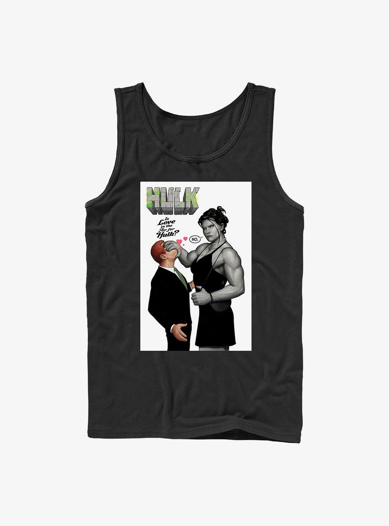 Marvel She Hulk Is Love In The Air Tank, BLACK, hi-res