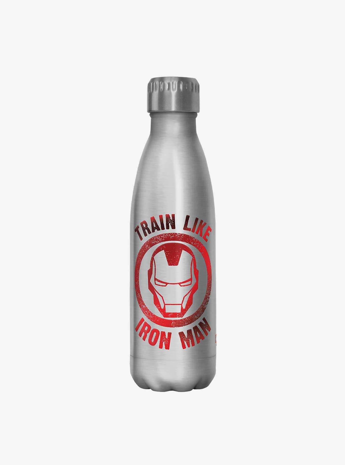 Marvel Train Like Iron Man Stainless Steel Water Bottle - WHITE