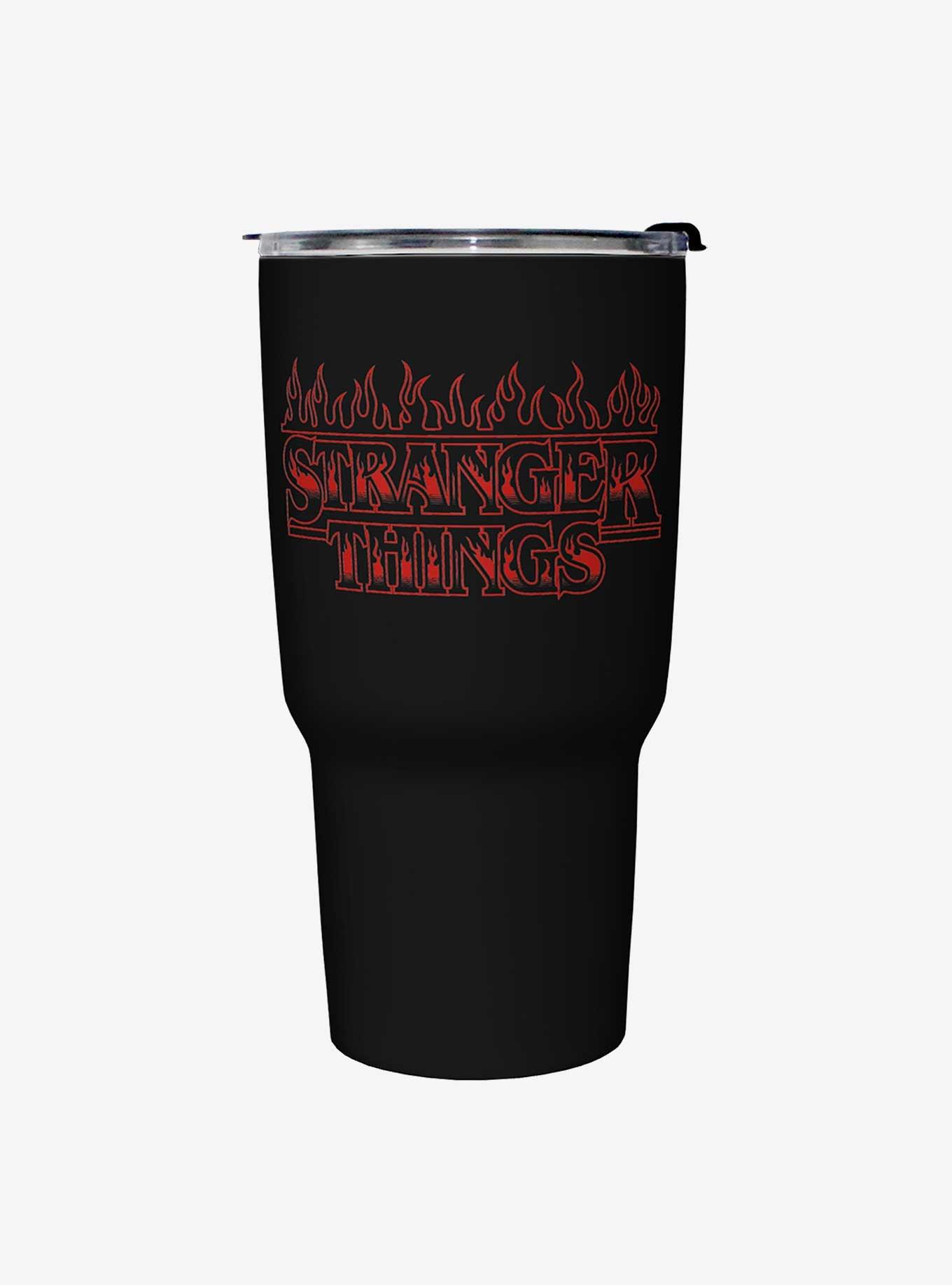 Stranger Things Flame Logo Travel Mug, , hi-res