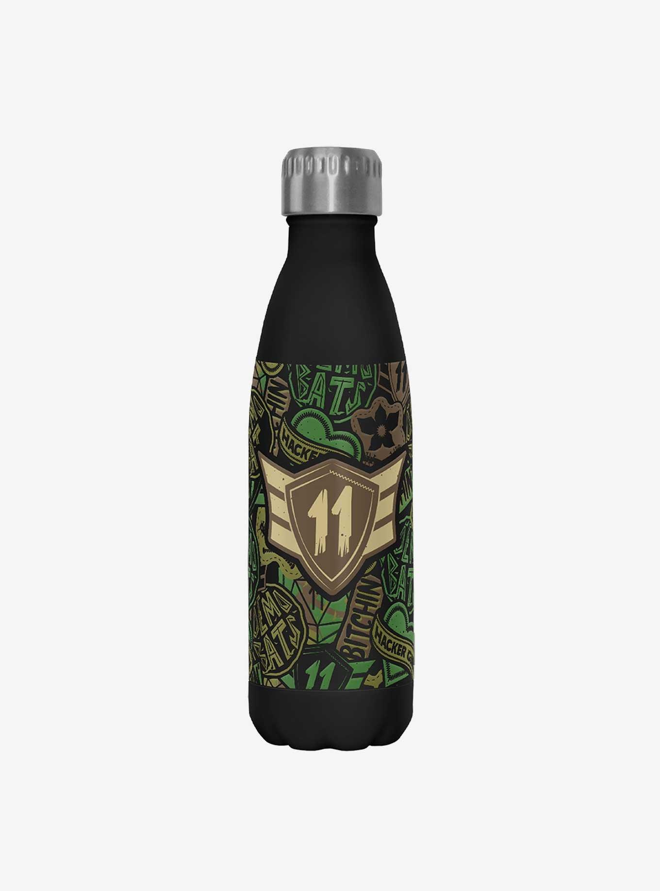 Stranger Things Eleven Camo Stainless Steel Water Bottle, , hi-res