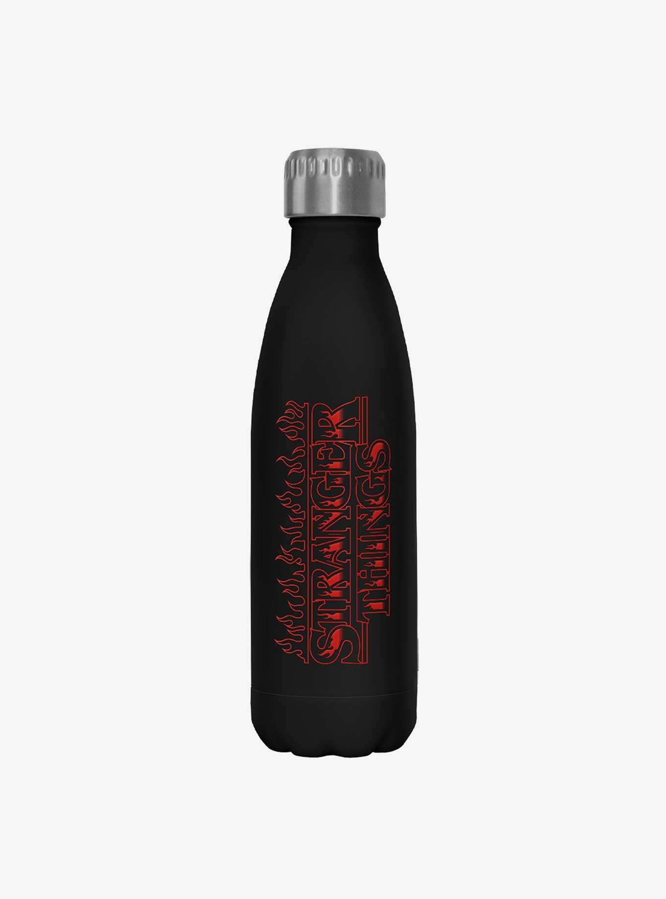 Stranger Things Flame Logo Stainless Steel Water Bottle, , hi-res