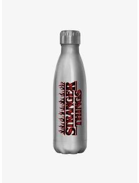 Stranger Things Flame Logo Stainless Steel Water Bottle, , hi-res