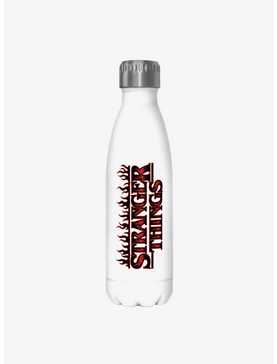 Stranger Things Flame Logo Stainless Steel Water Bottle, , hi-res