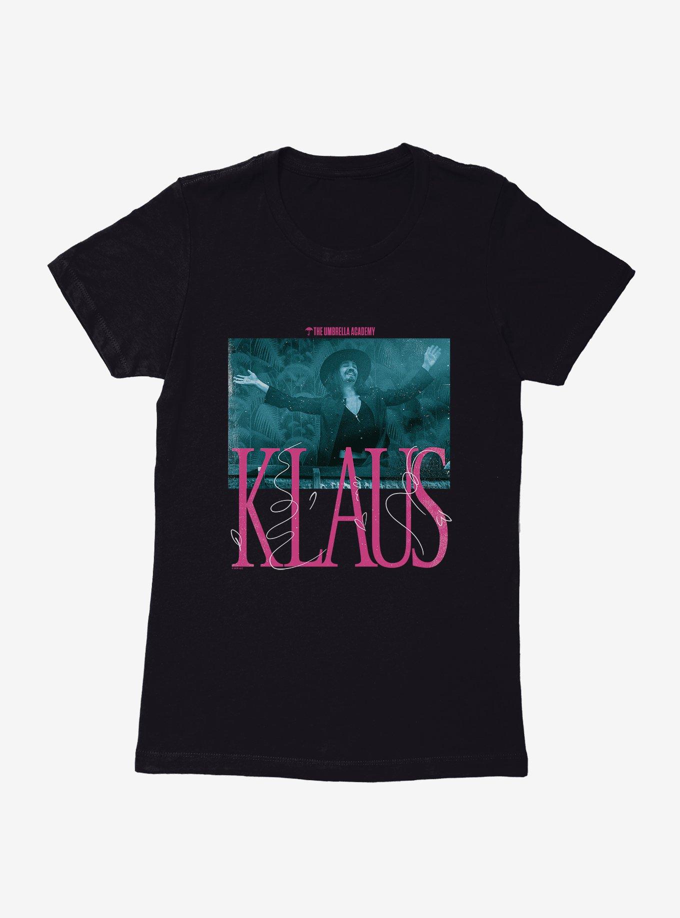 Umbrella Academy Klaus Pink Font Womens T-Shirt, , hi-res