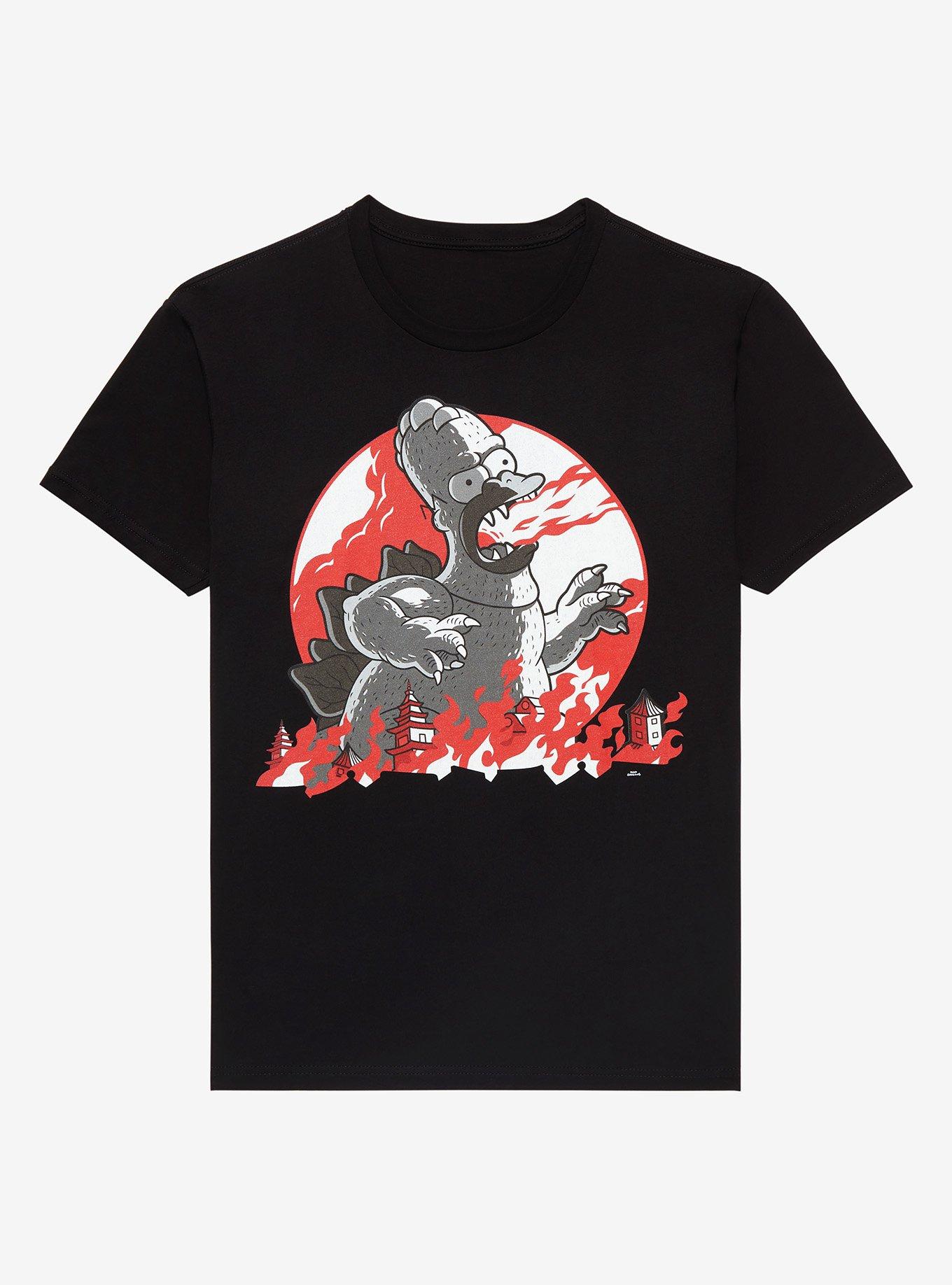 The Simpsons Treehouse Of Horror XXVI Homerzilla T-Shirt, BLACK, hi-res
