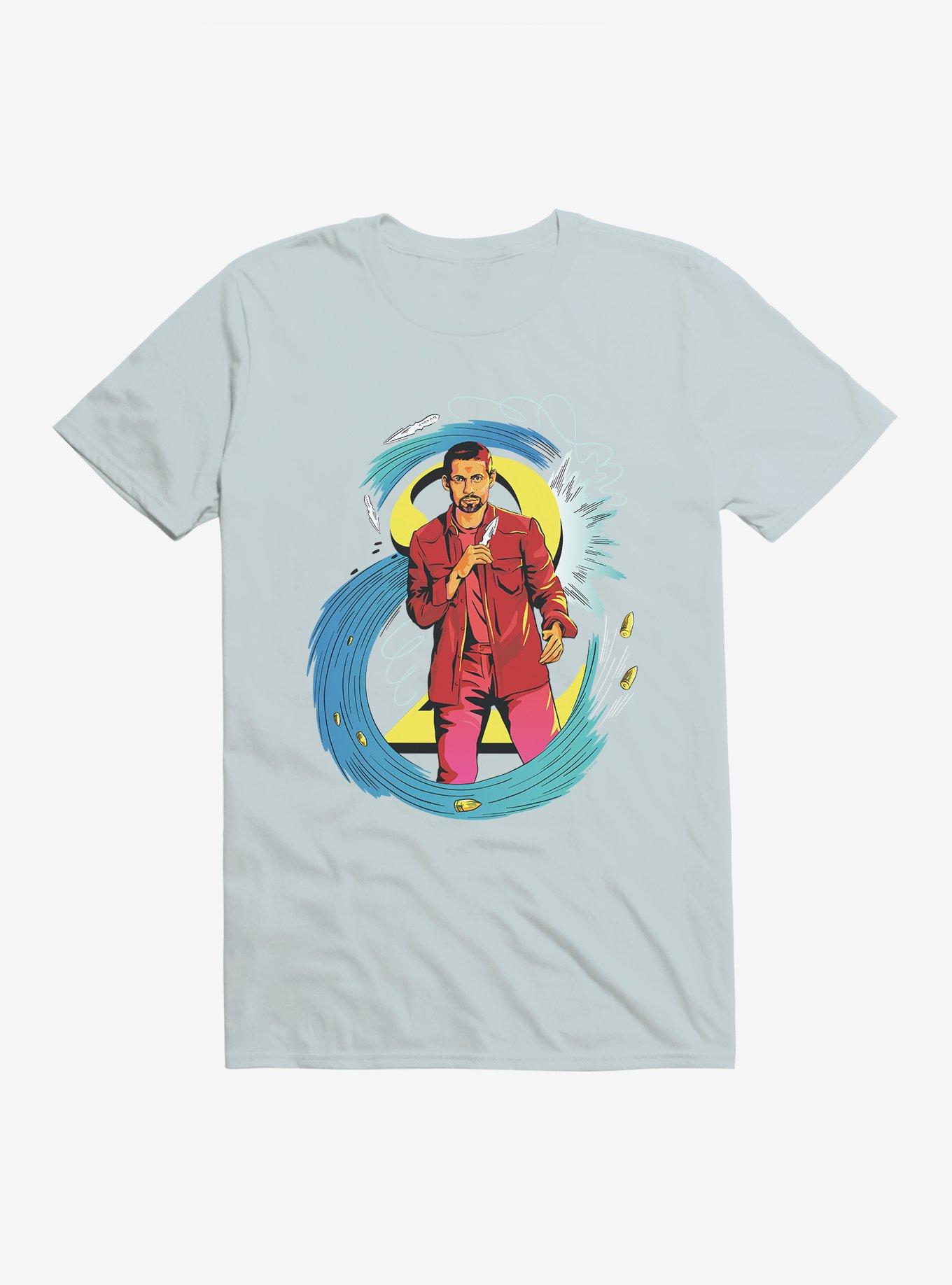 Umbrella Academy Number Two Flying Bullets T-Shirt, LIGHT BLUE, hi-res