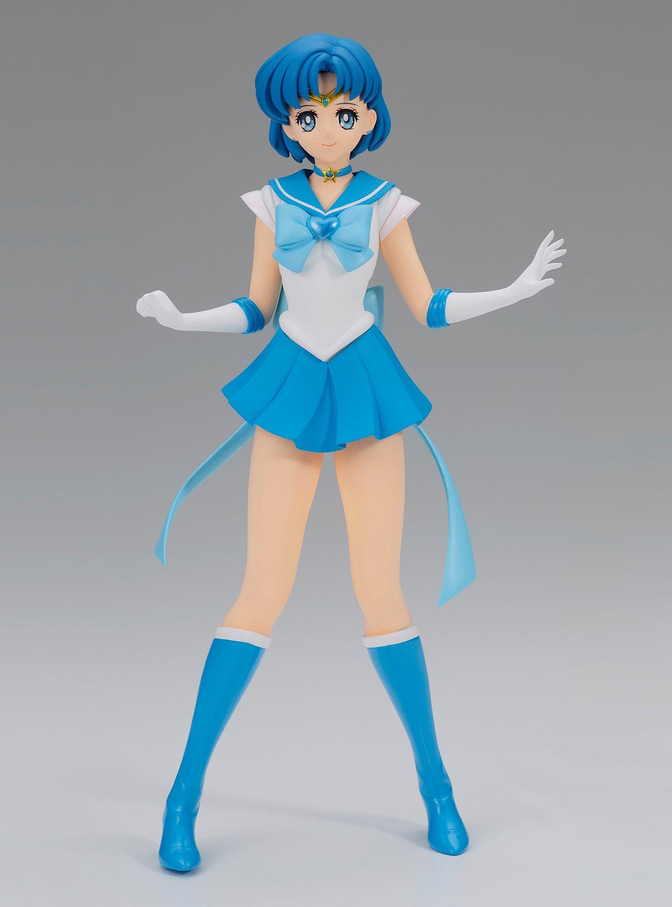 Banpresto Sailor Moon Eternal: The Movie Glitter & Glamours Super Sailor Mercury (Ver. A) Figure, , hi-res