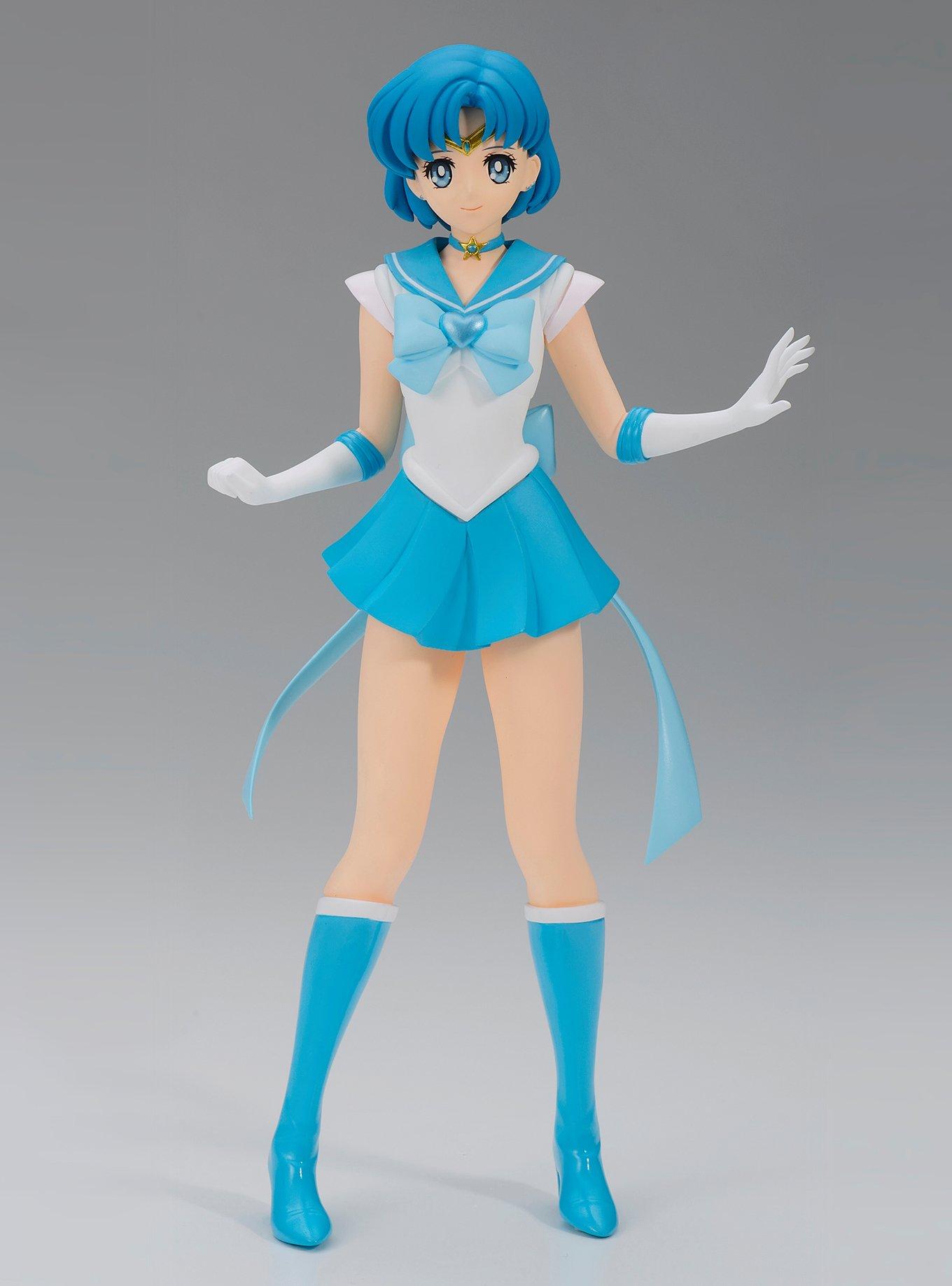 Banpresto Sailor Moon Eternal: The Movie Glitter & Glamours Super Sailor Mercury (Ver. B) Figure, , hi-res