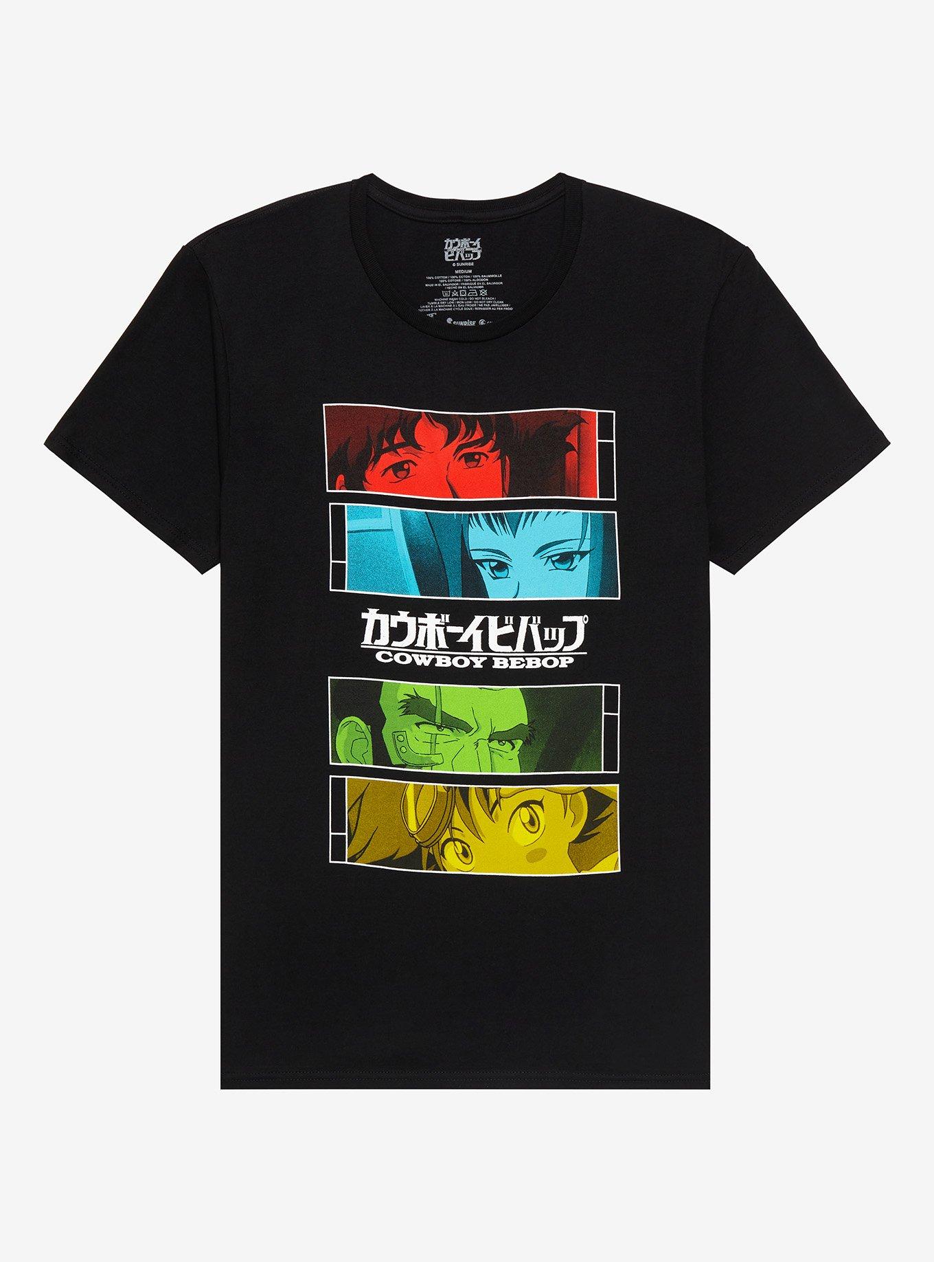 Cowboy Bebop Tonal Eye Panels T-Shirt, BLACK, hi-res