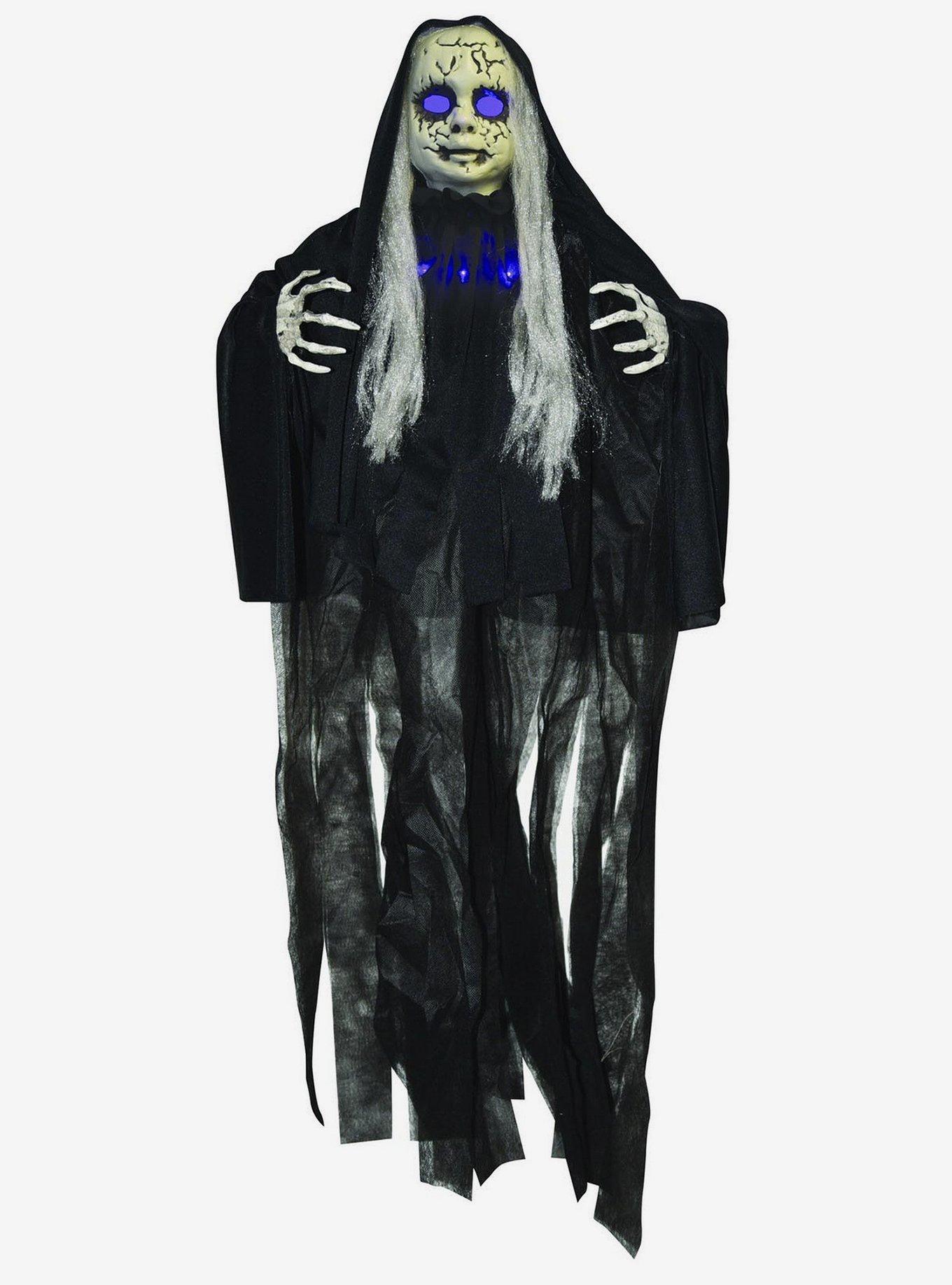 Haunted Purple Light Up Doll Decor, , hi-res