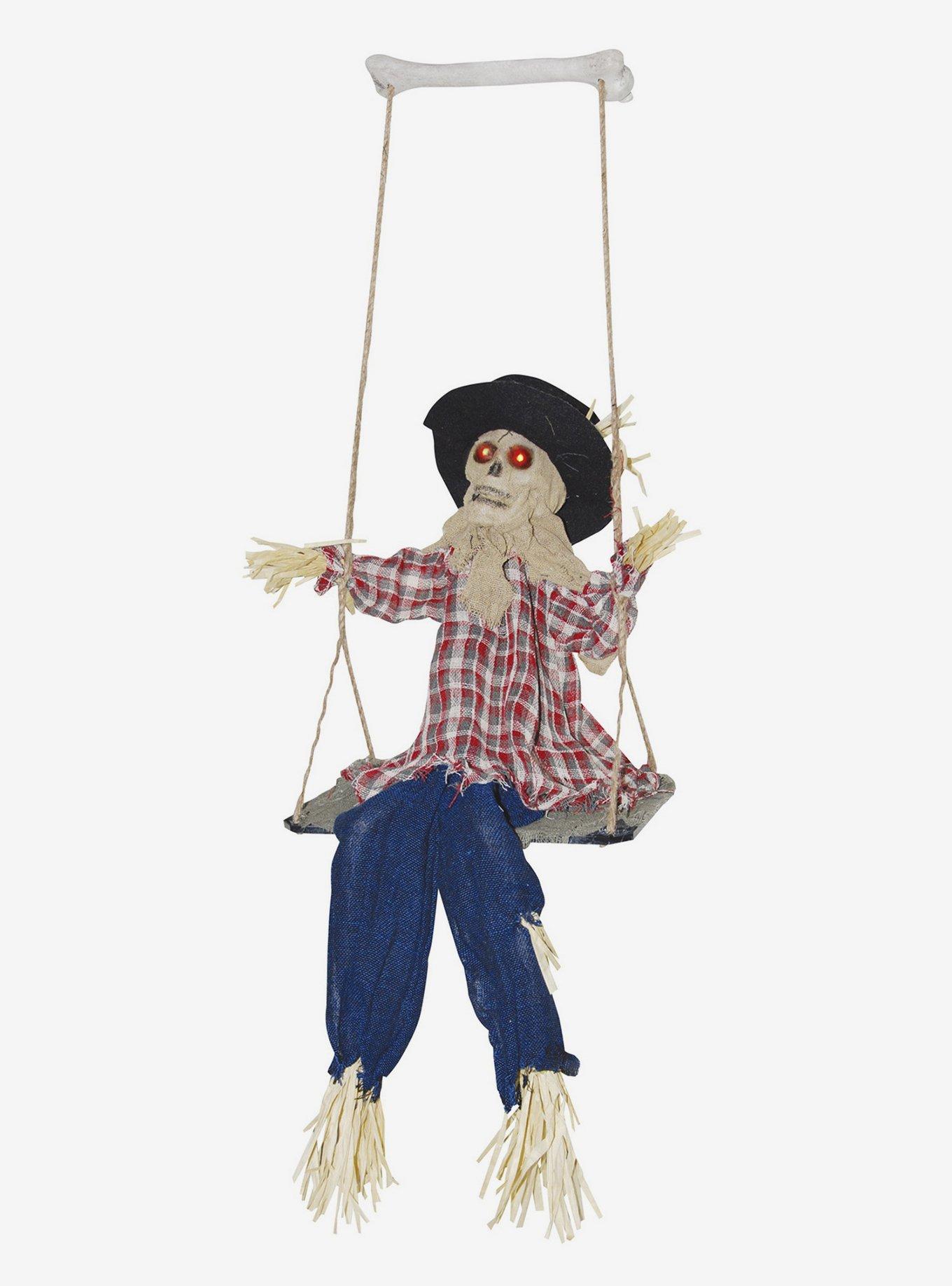 Kicking Scarecrow on Swing Decor, , hi-res