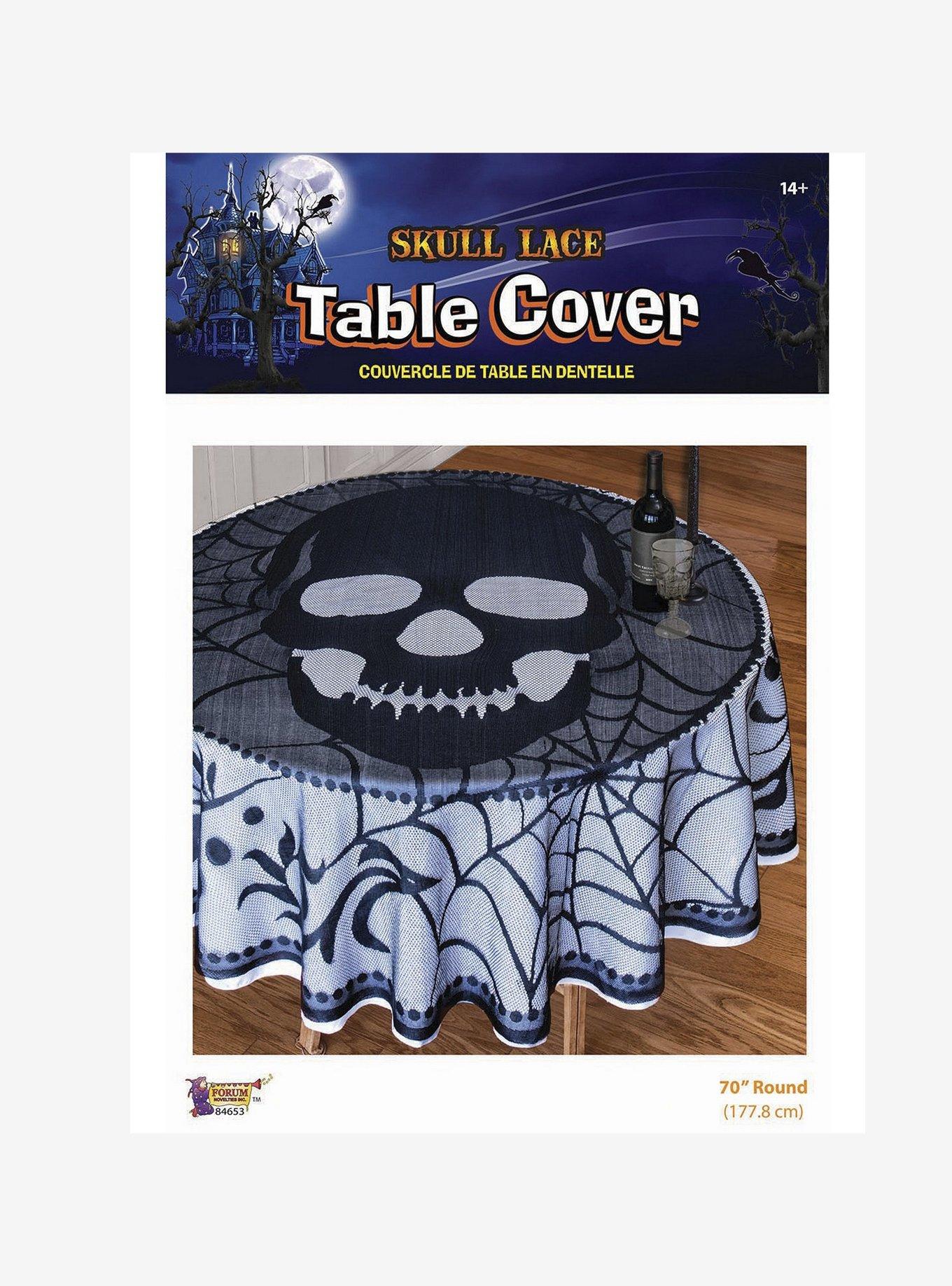 Skull Lace Table Cover, , hi-res