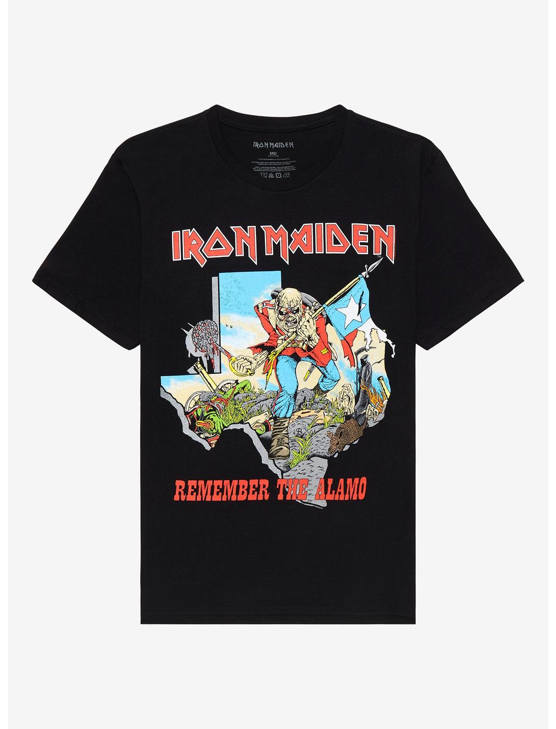 Iron Maiden Brain Damage In Tejas 1983 Tour T-Shirt, BLACK, hi-res