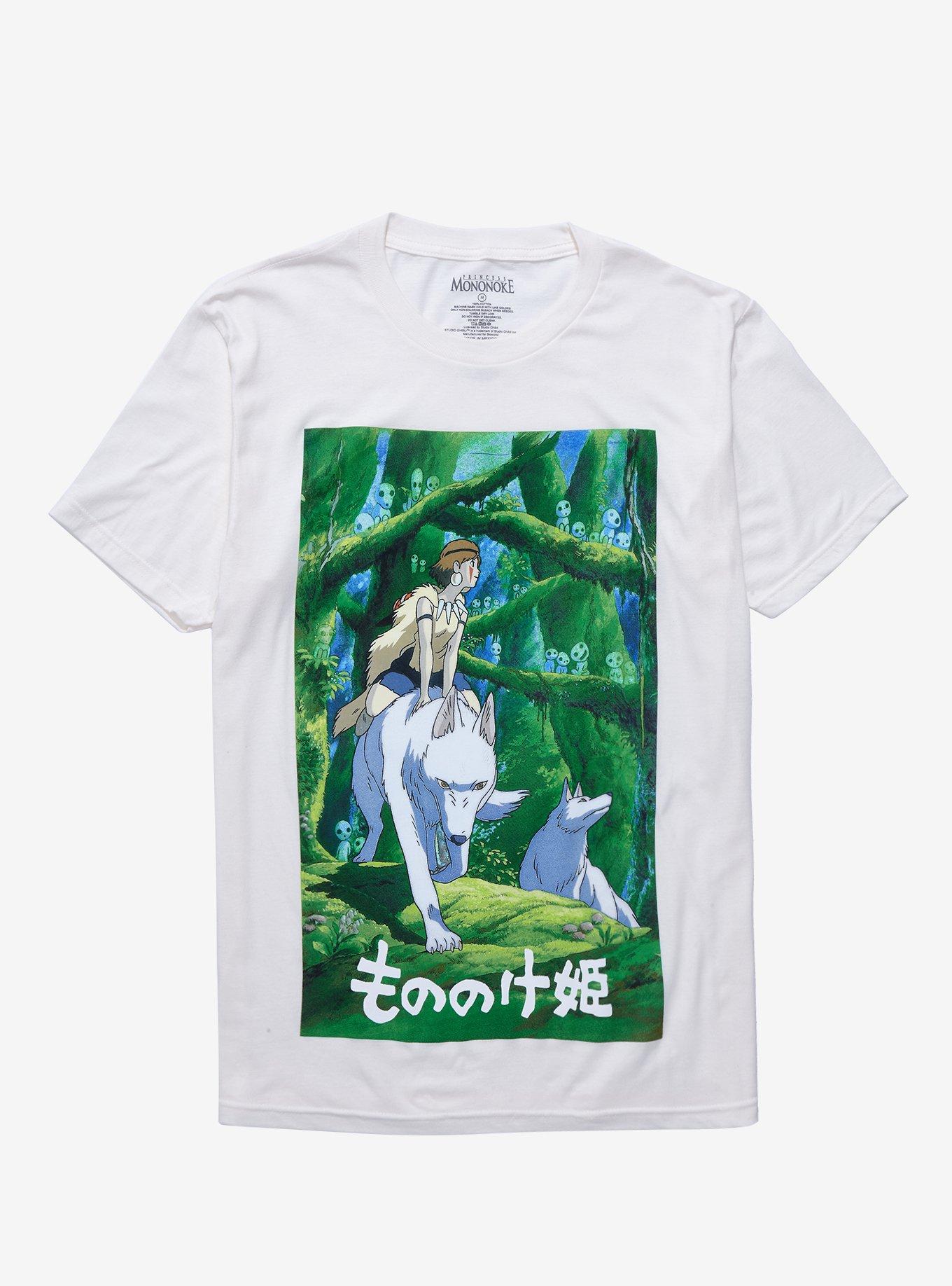 Studio Ghibli Princess Mononoke San Forest T-Shirt Hot Topic