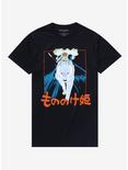 Studio Ghibli Princess Mononoke Wolf T-Shirt, BLACK, hi-res