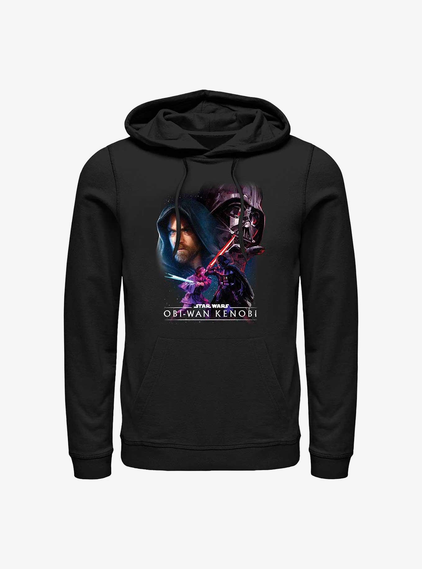Star Wars Obi-Wan Big Face Off Hoodie, BLACK, hi-res
