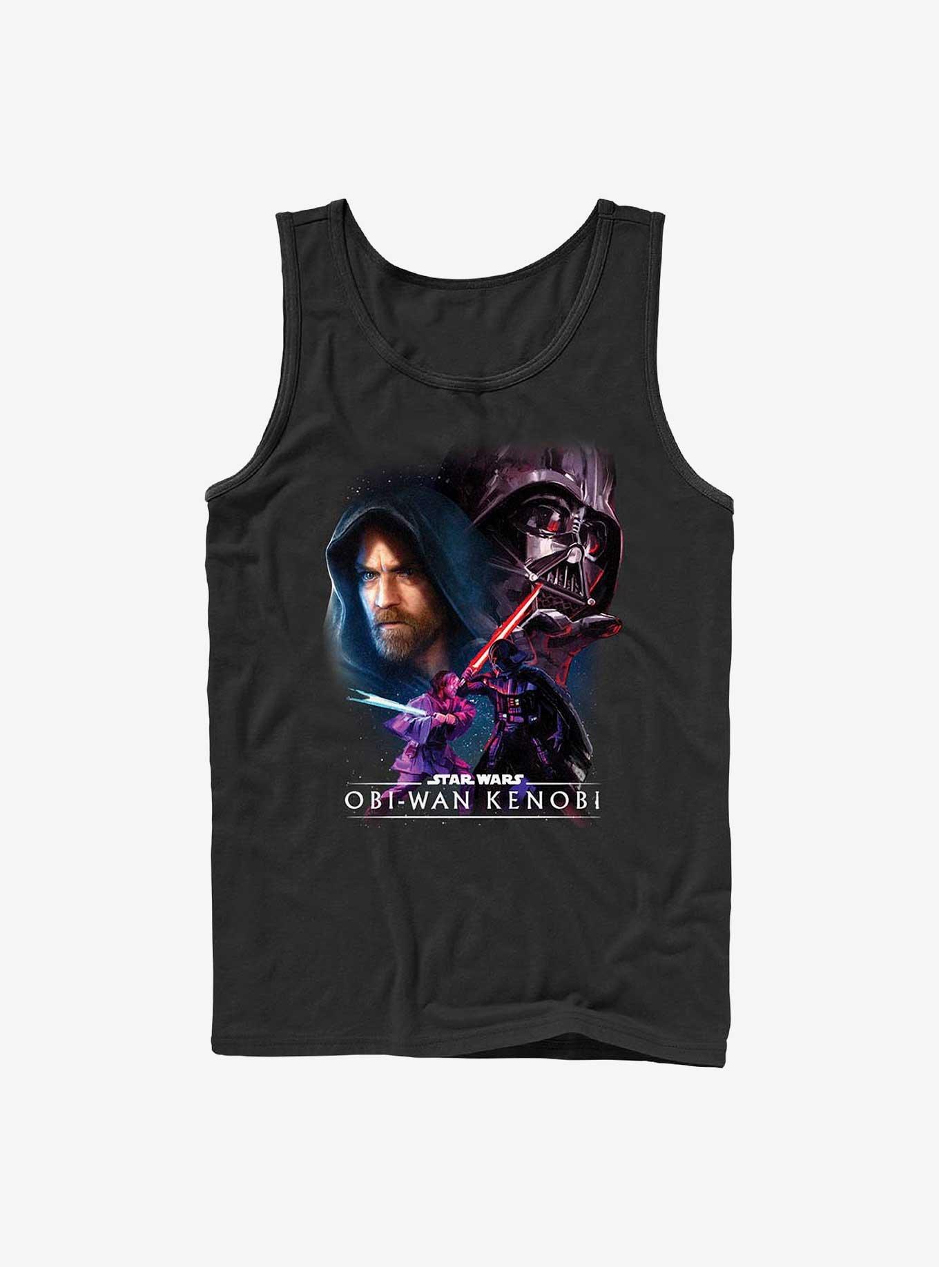 Star Wars Obi-Wan Big Face Off Tank, BLACK, hi-res