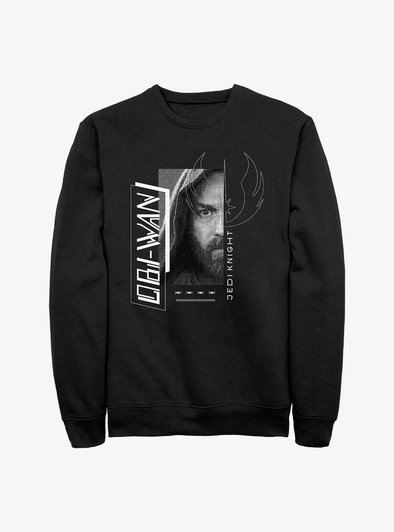 Star Wars Obi-Wan Jedi Knight Portrait Sweatshirt, BLACK, hi-res