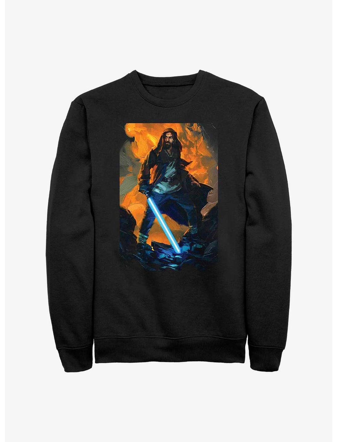 Star Wars Obi-Wan Kenobi Paint Sweatshirt, BLACK, hi-res