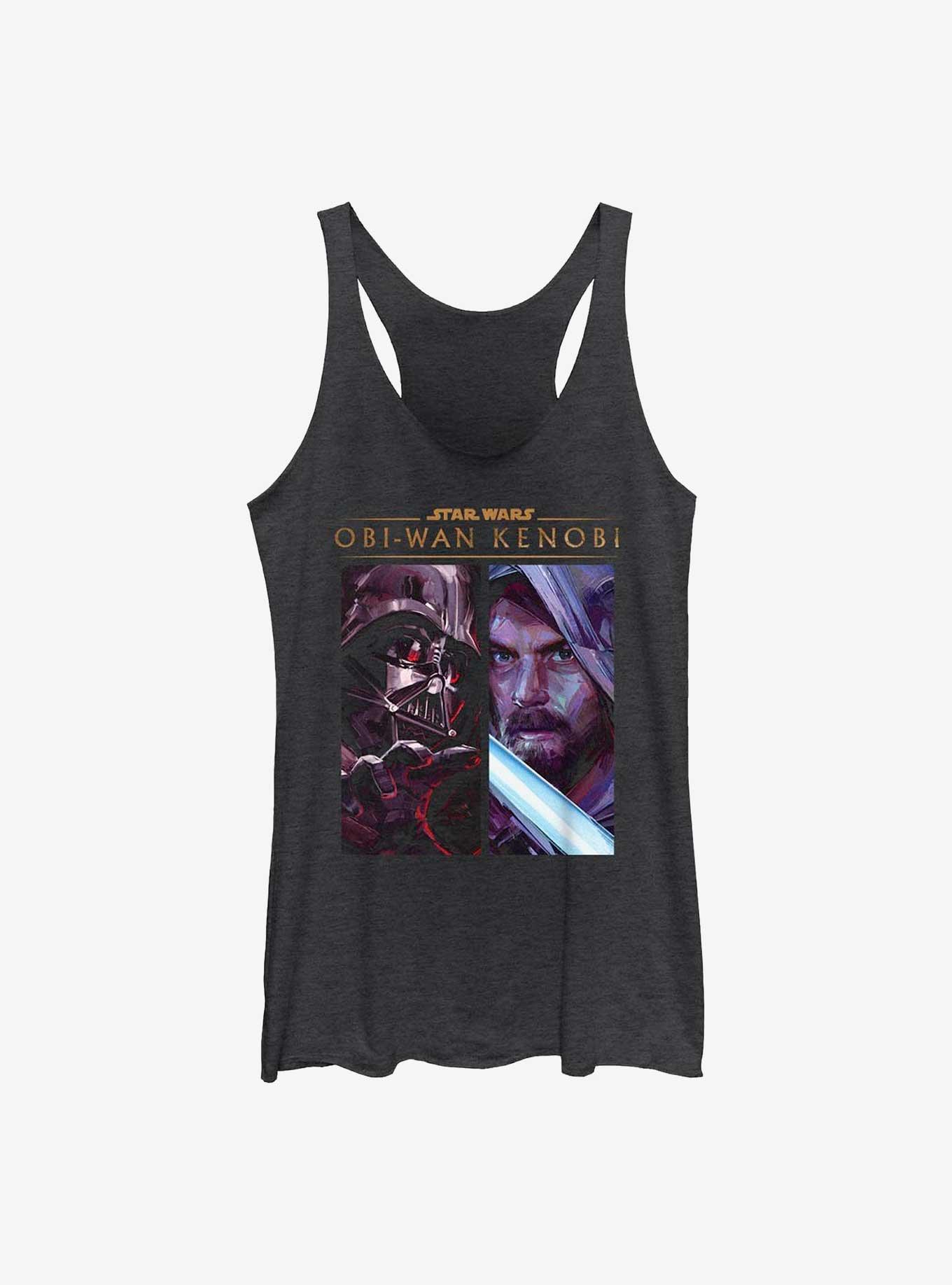 Star Wars Obi-Wan Kenobi Panels Girls Raw Edge Tank, , hi-res