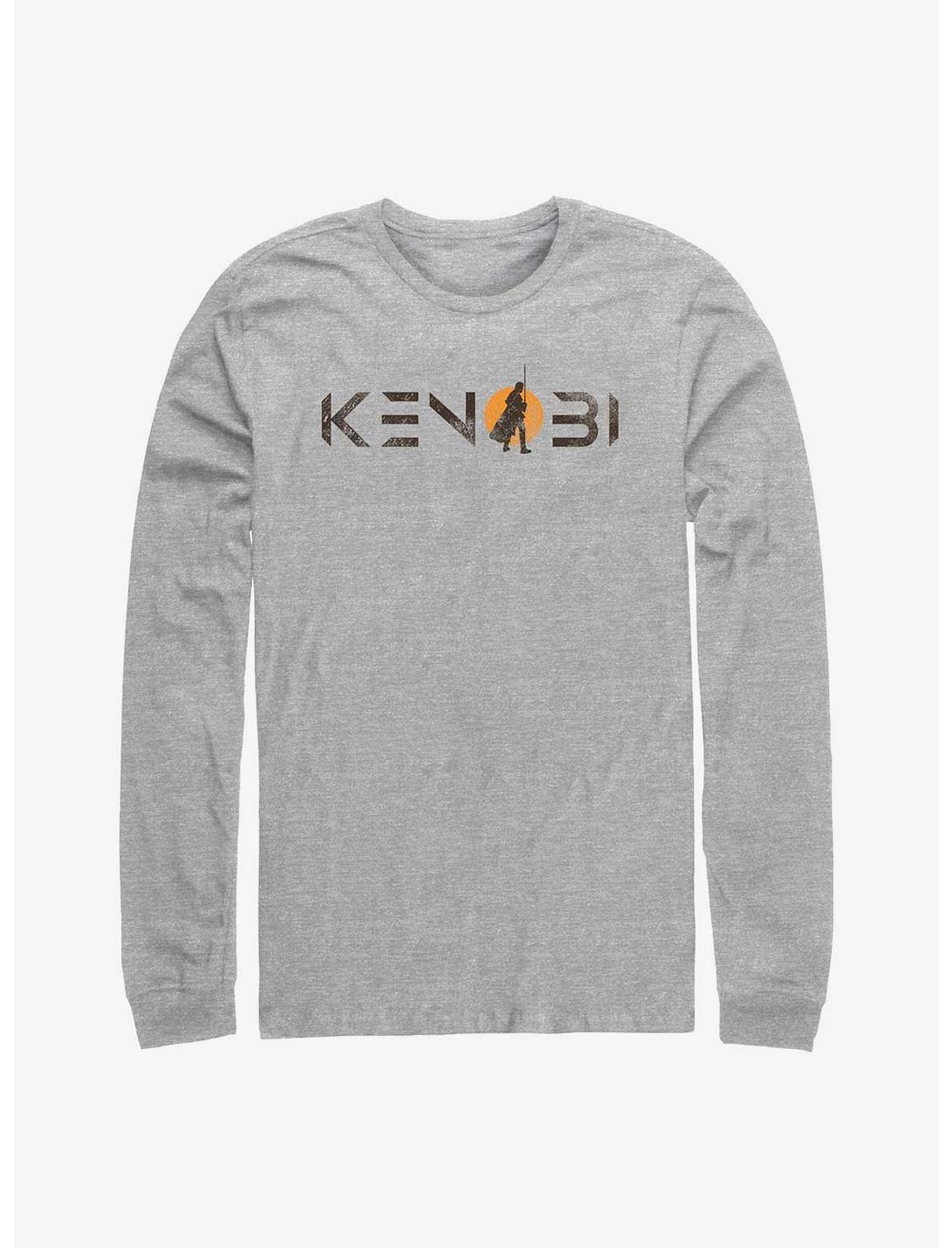Star Wars Obi-Wan Kenobi Single Sun Logo Long-SLeeve T-Shirt, ATH HTR, hi-res