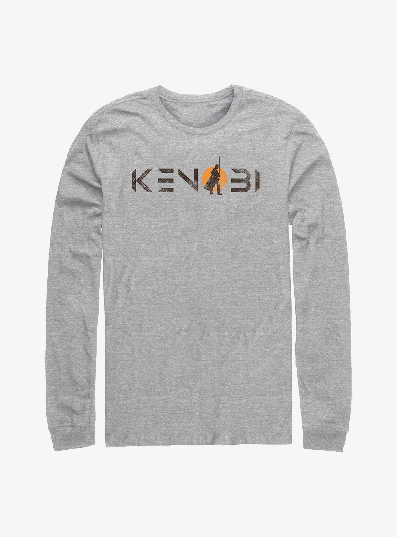 Star Wars Obi-Wan Kenobi Single Sun Logo Long-SLeeve T-Shirt, ATH HTR, hi-res