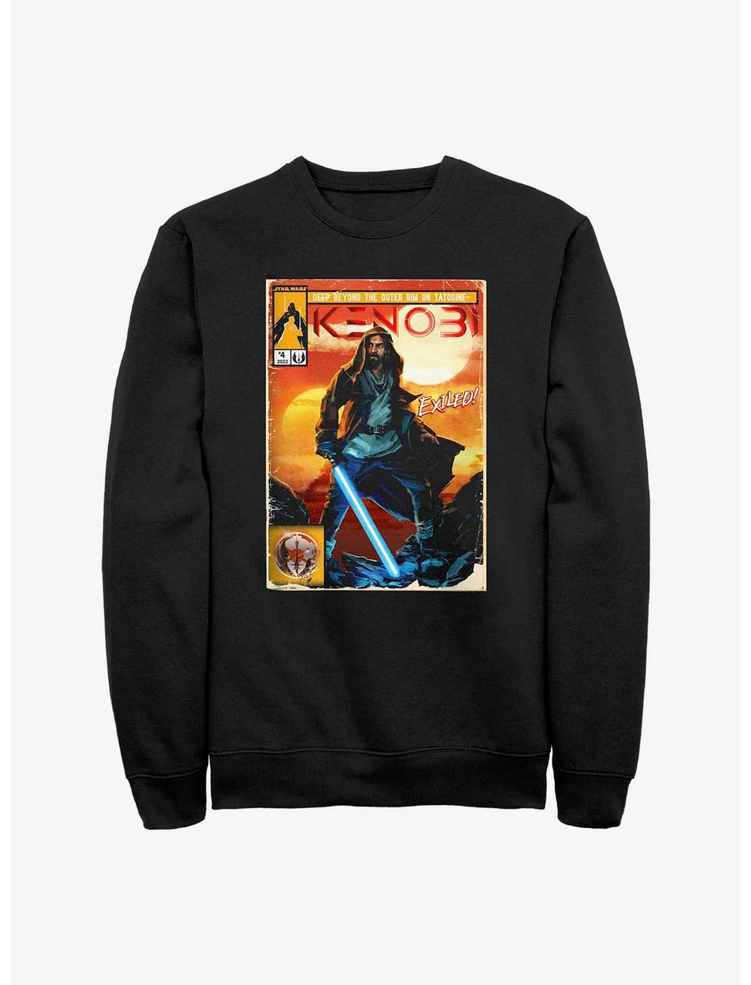 Star Wars Obi-Wan Komically Kenobi Sweatshirt, BLACK, hi-res