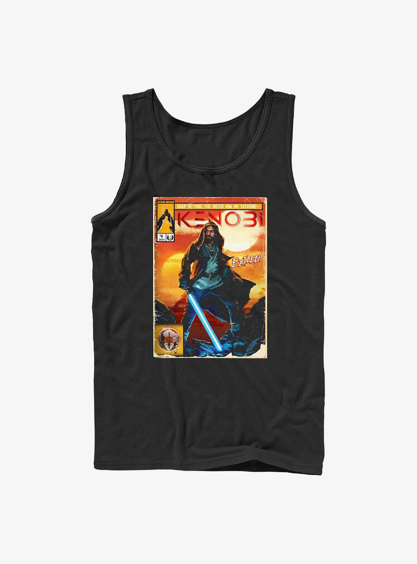 Star Wars Obi-Wan Komically Kenobi Tank, BLACK, hi-res