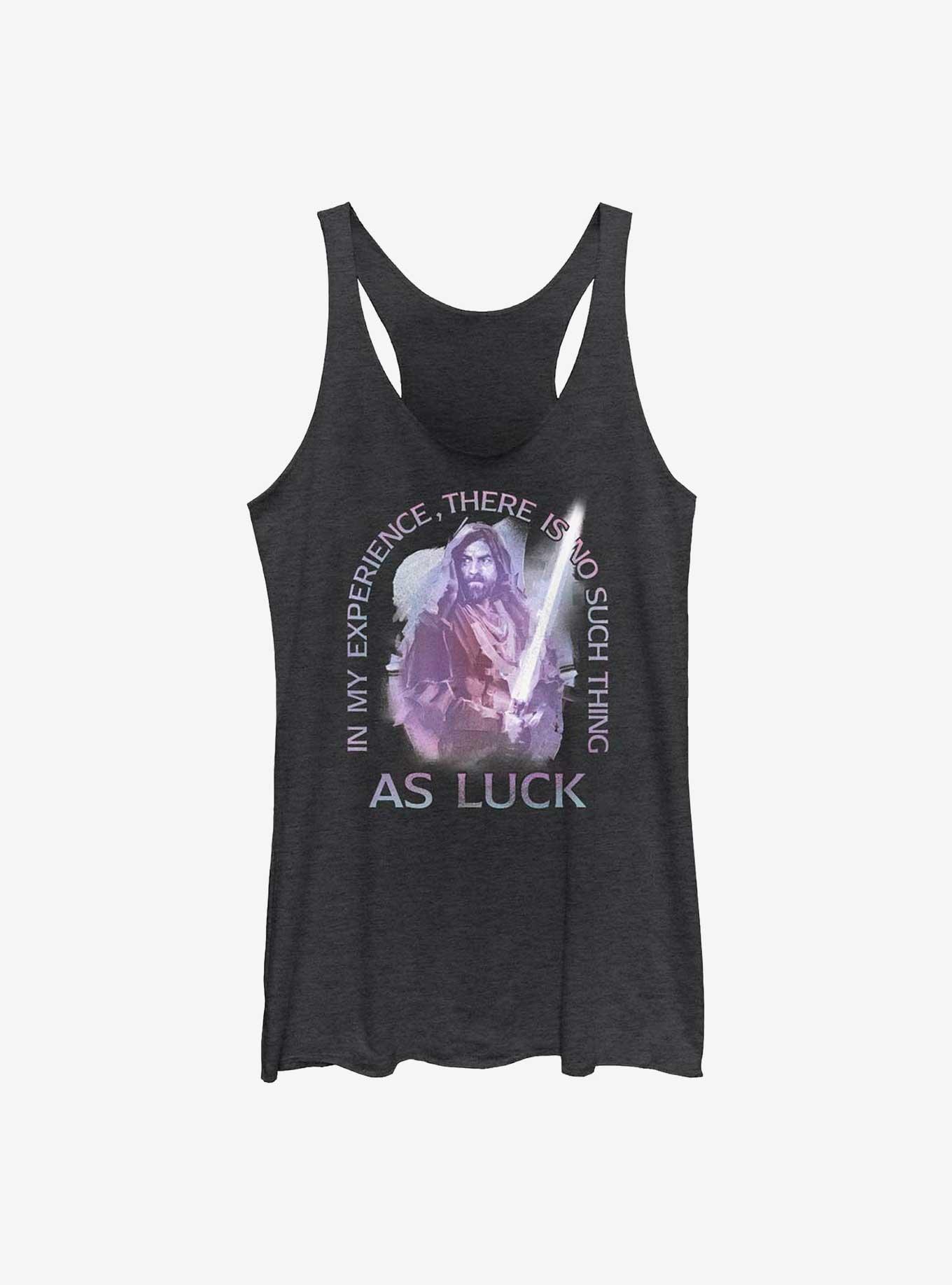 Star Wars Obi-Wan No Such Thing Girls Raw Edge Tank, BLK HTR, hi-res