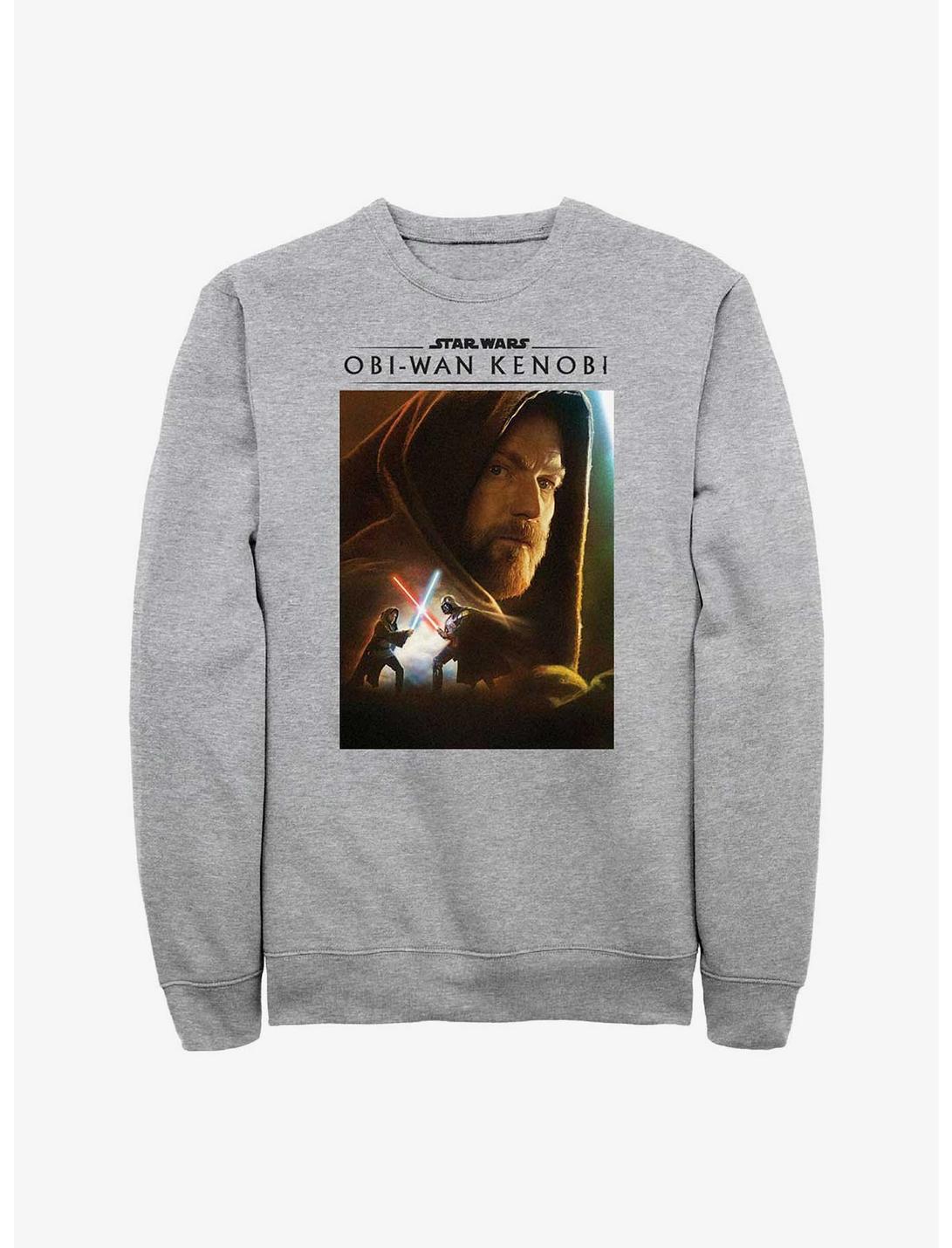 Star Wars Obi-Wan Obi Oil Paint Sweatshirt, ATH HTR, hi-res