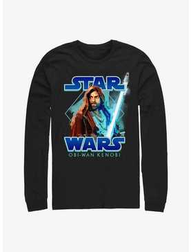 Star Wars Obi-Wan Painterly With Logo Long-SLeeve T-Shirt, , hi-res