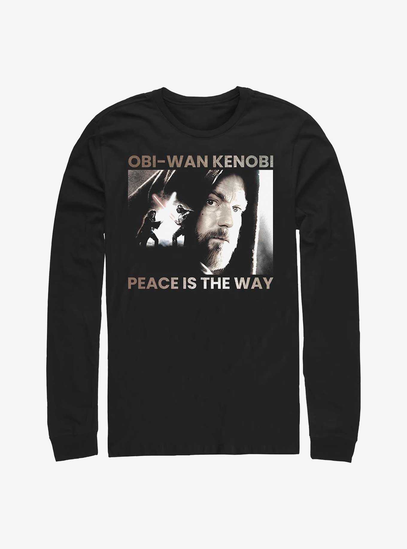 Star Wars Obi-Wan Peace Is The Way Long-SLeeve T-Shirt, , hi-res