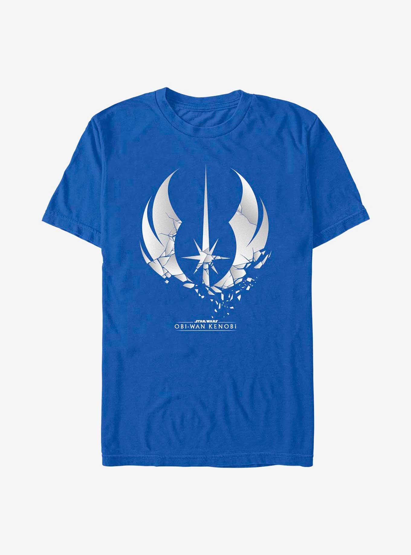 Star Wars Obi-Wan Shattered Jedi Logo T-Shirt, ROYAL, hi-res