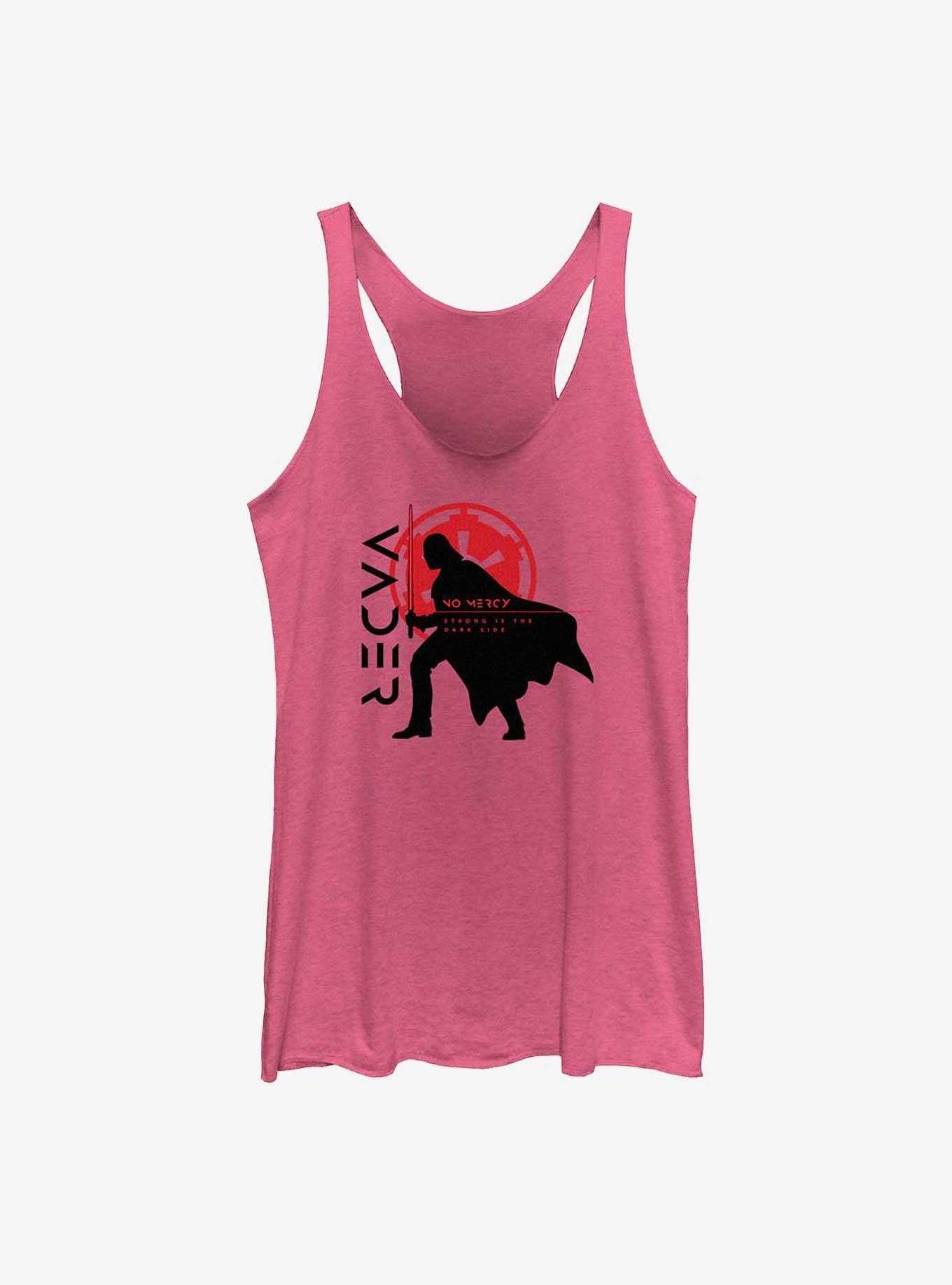 Star Wars Obi-Wan Vader Silhouette Girls Raw Edge Tank, , hi-res