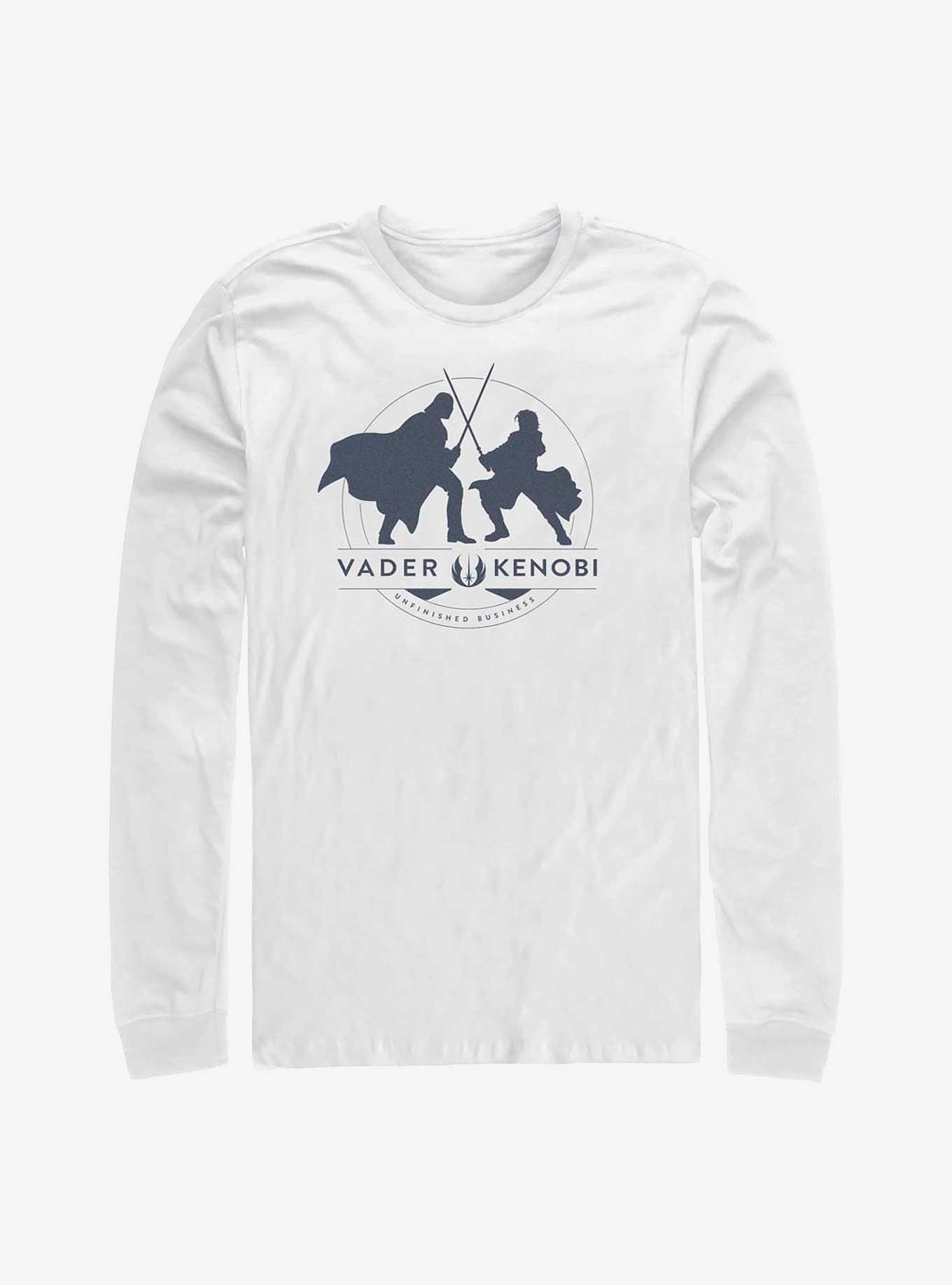 Star Wars Obi-Wan Vader Vs Kenobi Long-SLeeve T-Shirt, WHITE, hi-res