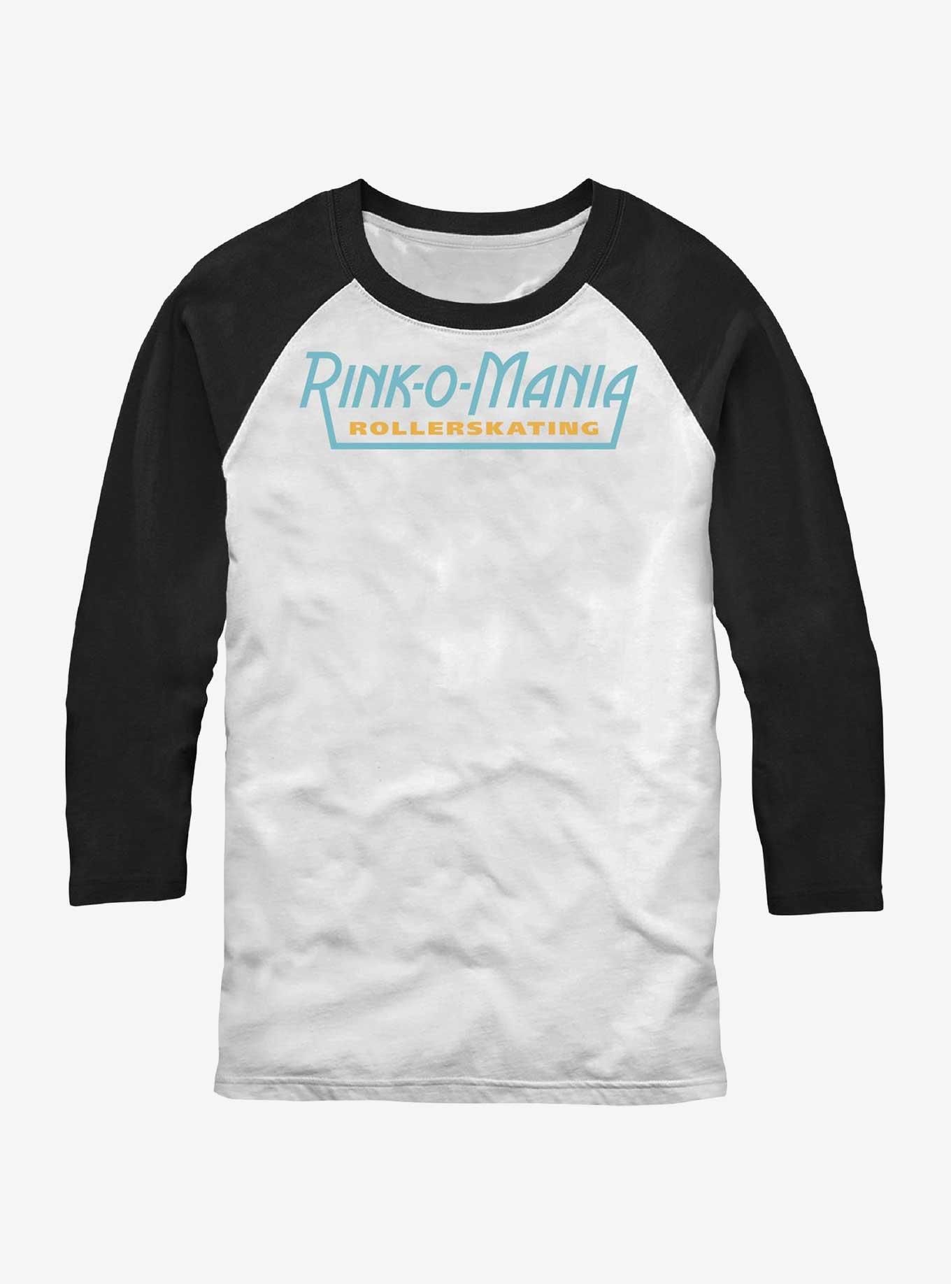 Stranger Things Rink-O-Mania Logo Raglan, , hi-res
