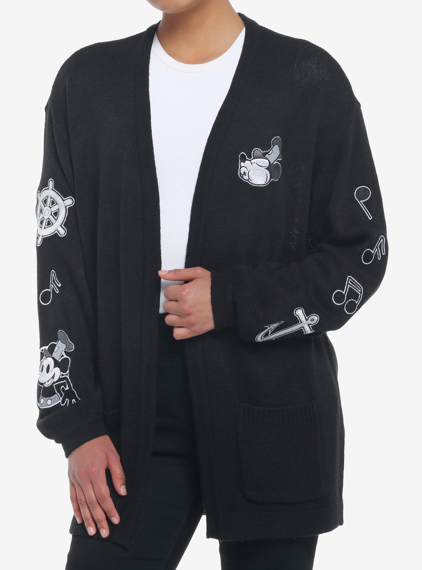 Disney Steamboat Willie Icons Girls Open Cardigan | Hot Topic