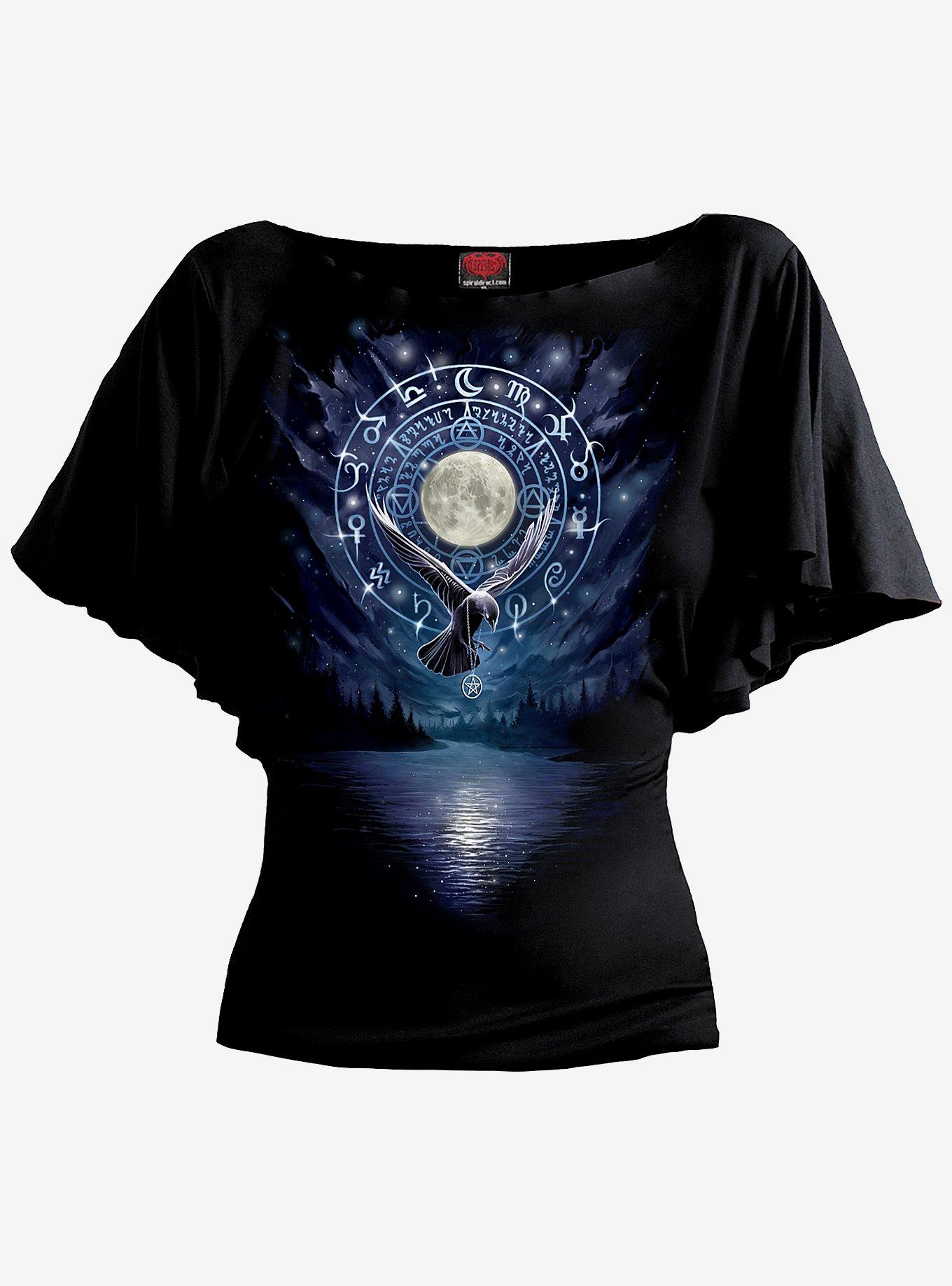 Witchcraft Latin Boat Neck T-Shirt, BLACK, hi-res