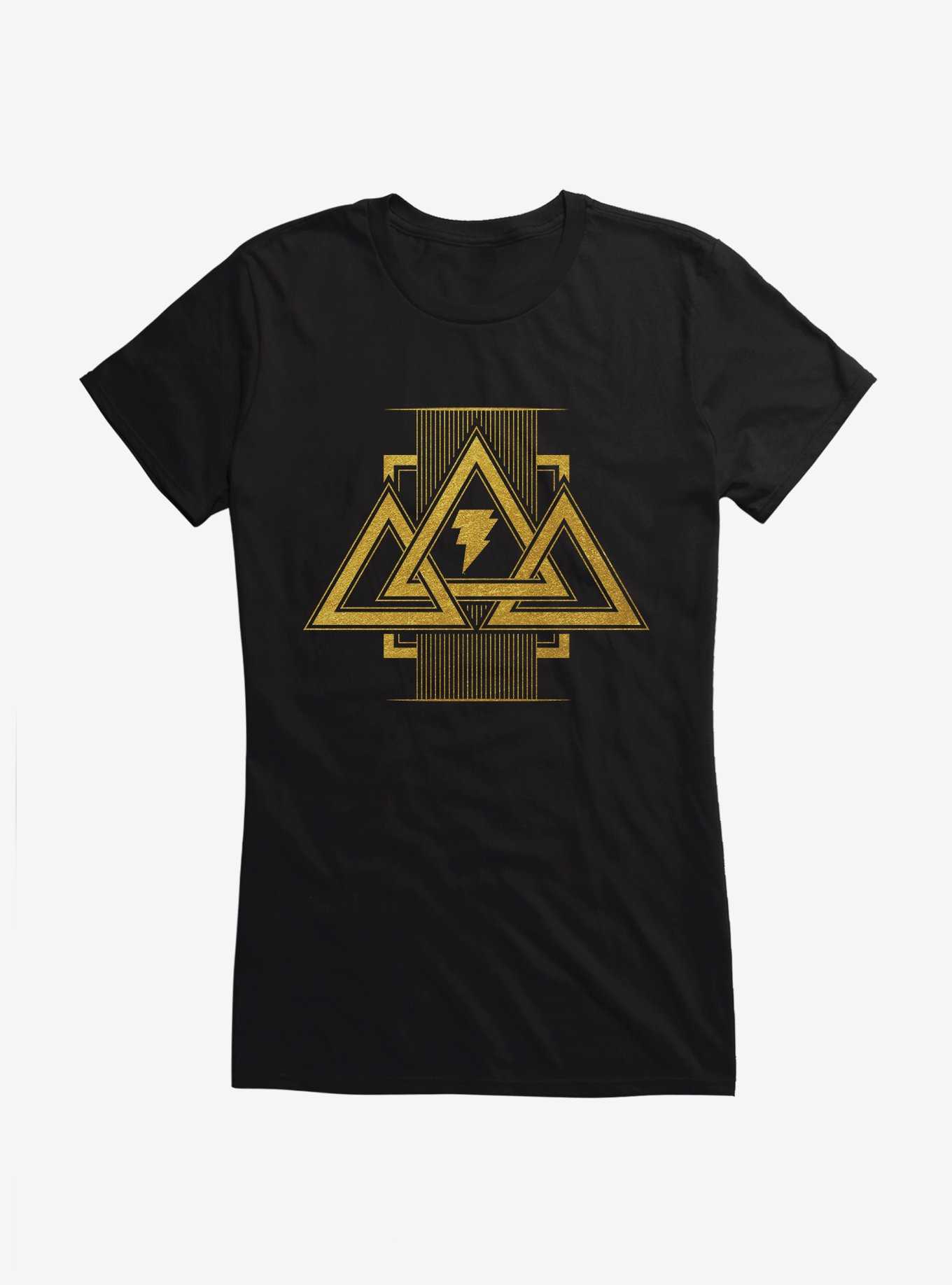 DC Comics Black Adam Gold Pyramids Girls T-Shirt, , hi-res