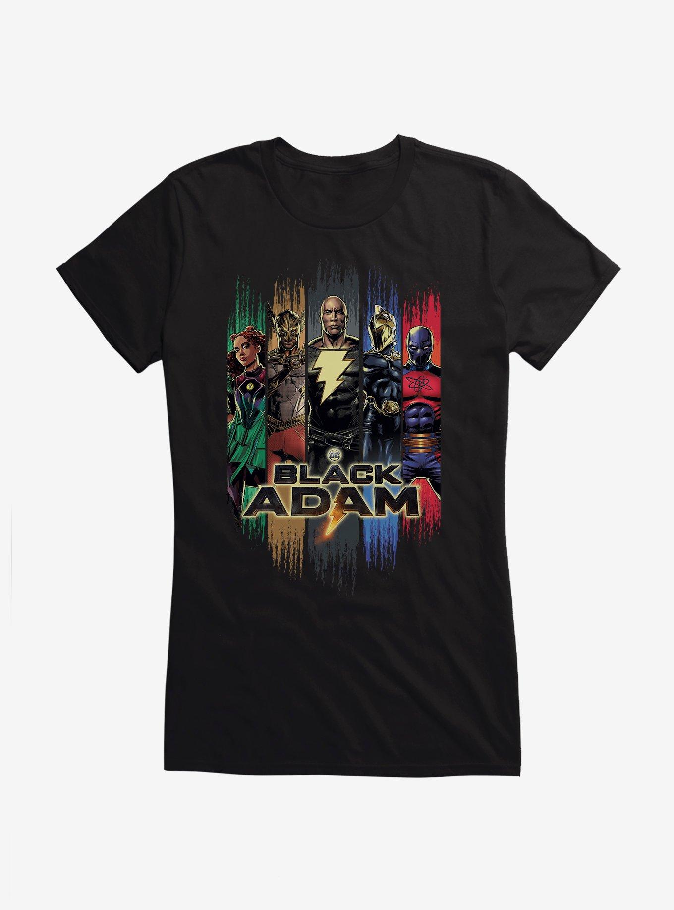DC Comics Black Adam Team Panels Girls T-Shirt, , hi-res