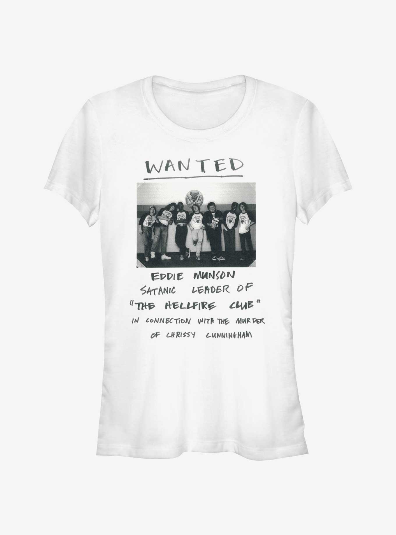 Stranger Things Eddie Munson Wanted Poster Girls T-Shirt, , hi-res