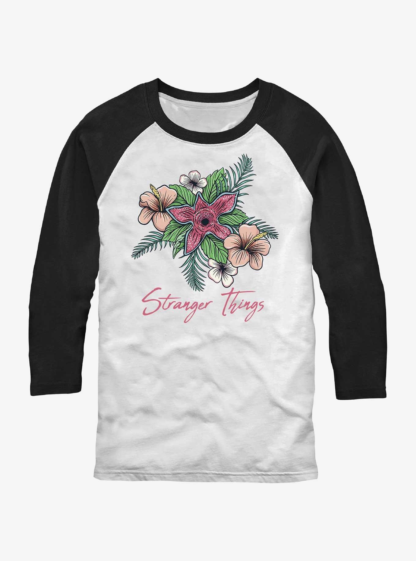 Stranger Things Floral Things Raglan T-Shirt, , hi-res