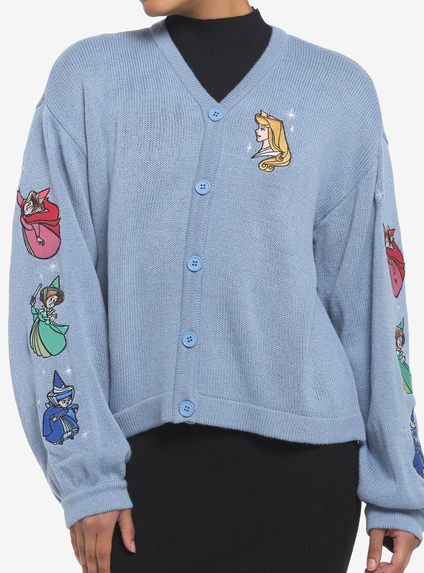 Disney Sleeping Beauty Aurora & Fairies Girls Skimmer Cardigan, MULTI, hi-res
