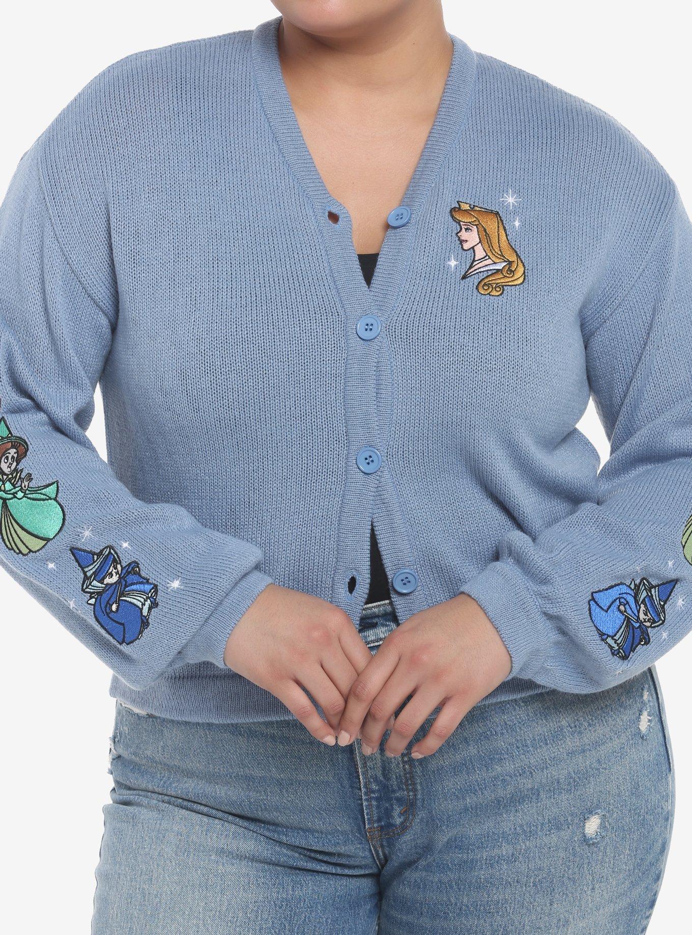 Disney Sleeping Beauty Aurora & Fairies Girls Skimmer Cardigan Plus Size, MULTI, hi-res