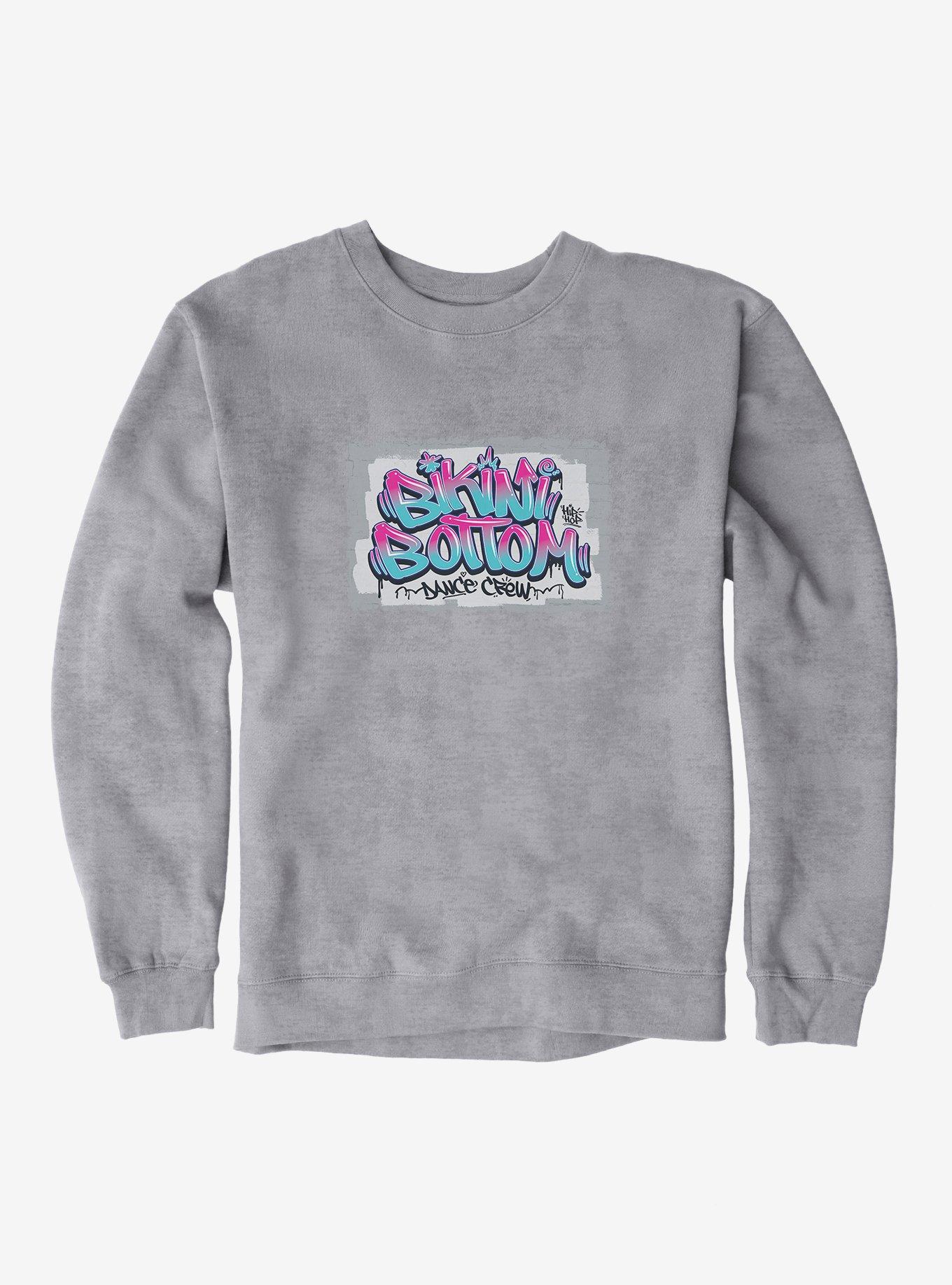SpongeBob SquarePants Hip Hop Bikini Bottom Dance Crew Sweatshirt, HEATHER GREY, hi-res