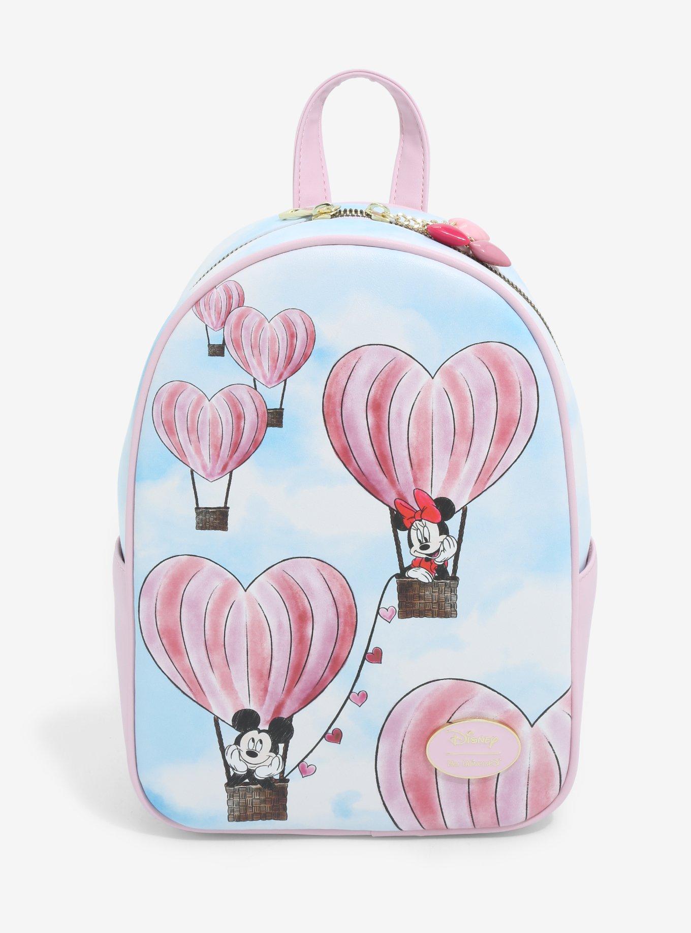 Disney Sweethearts Womens Convertible Backpack That Can Be Worn Several  Ways & Features Mickey Mouse & Minnie Mouse Artwork