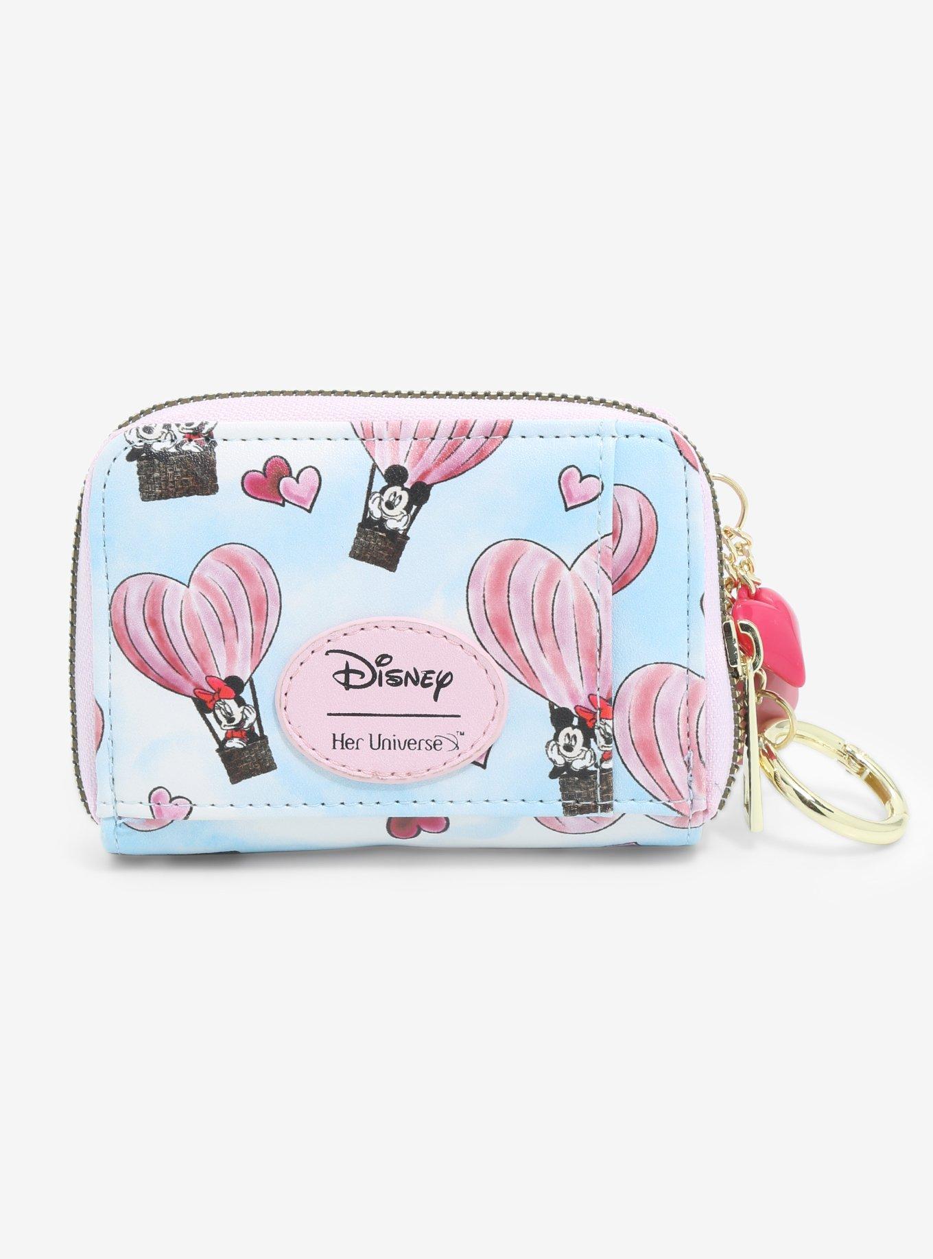 Her Universe Disney Mickey Mouse & Minnie Mouse Heart Balloon Mini Zipper Wallet, , hi-res