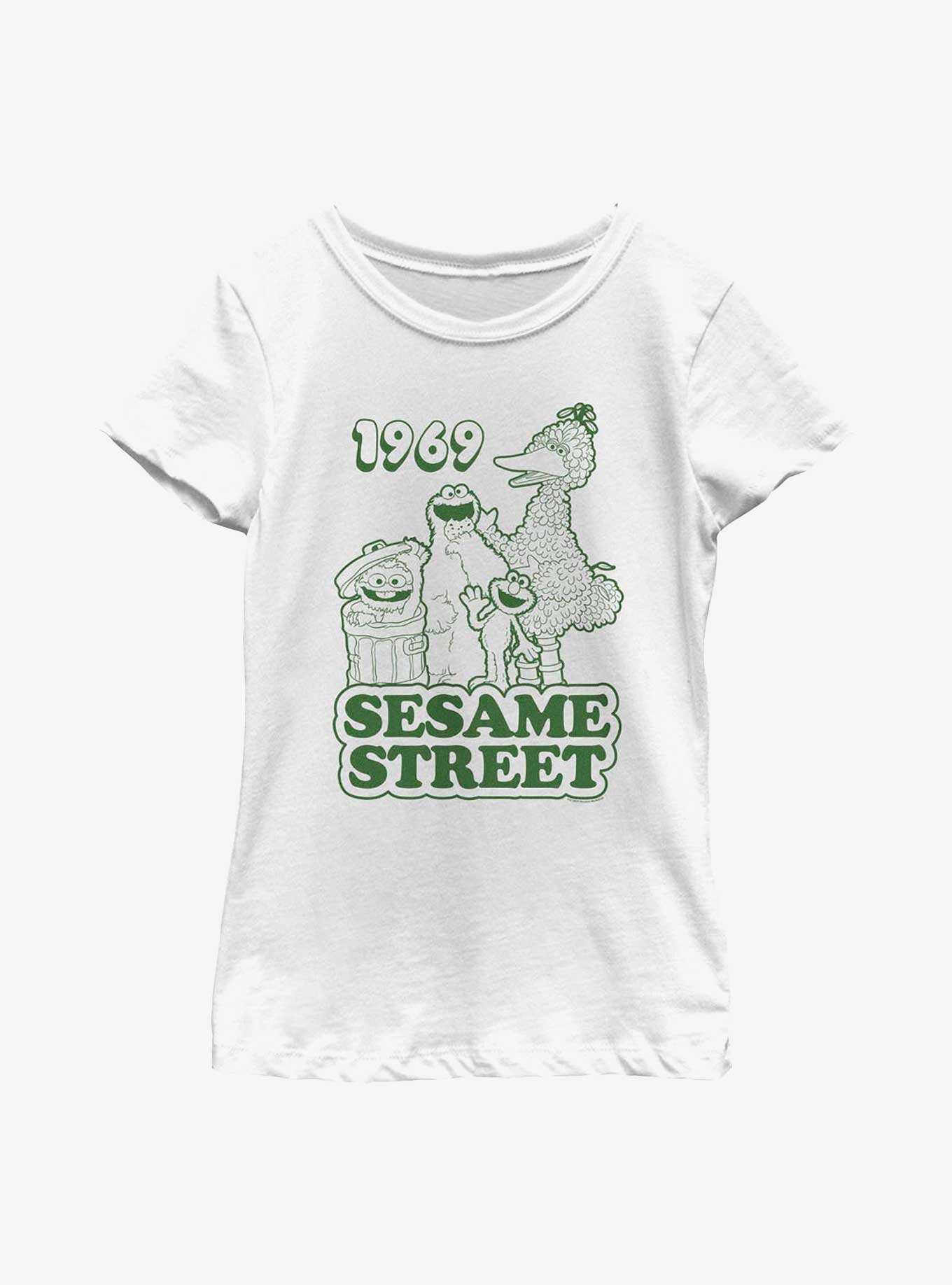 Sesame Street 1969 Group Youth Girls T-Shirt, , hi-res