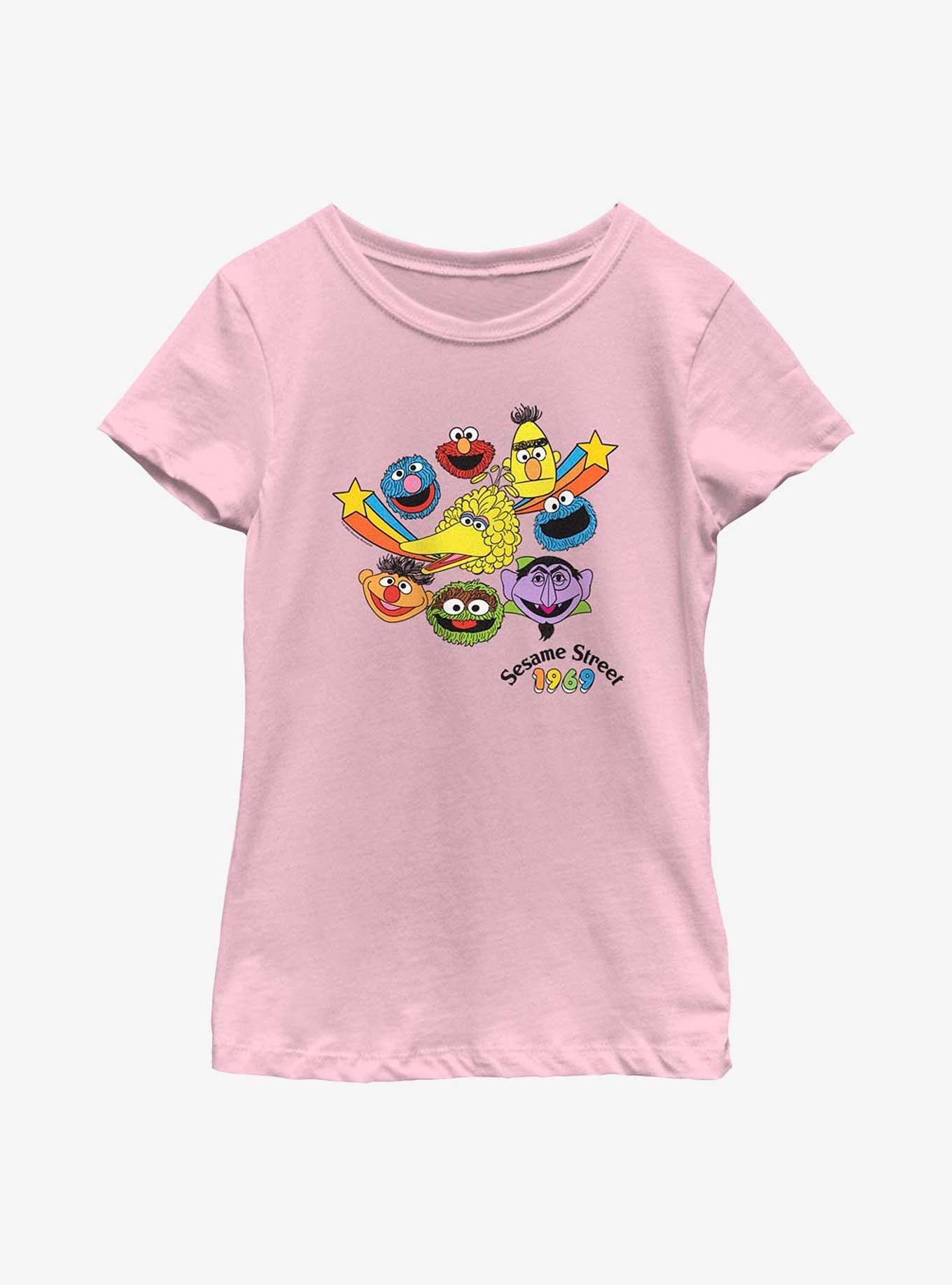 Sesame Street 1969 Heads Youth Girls T-Shirt, , hi-res